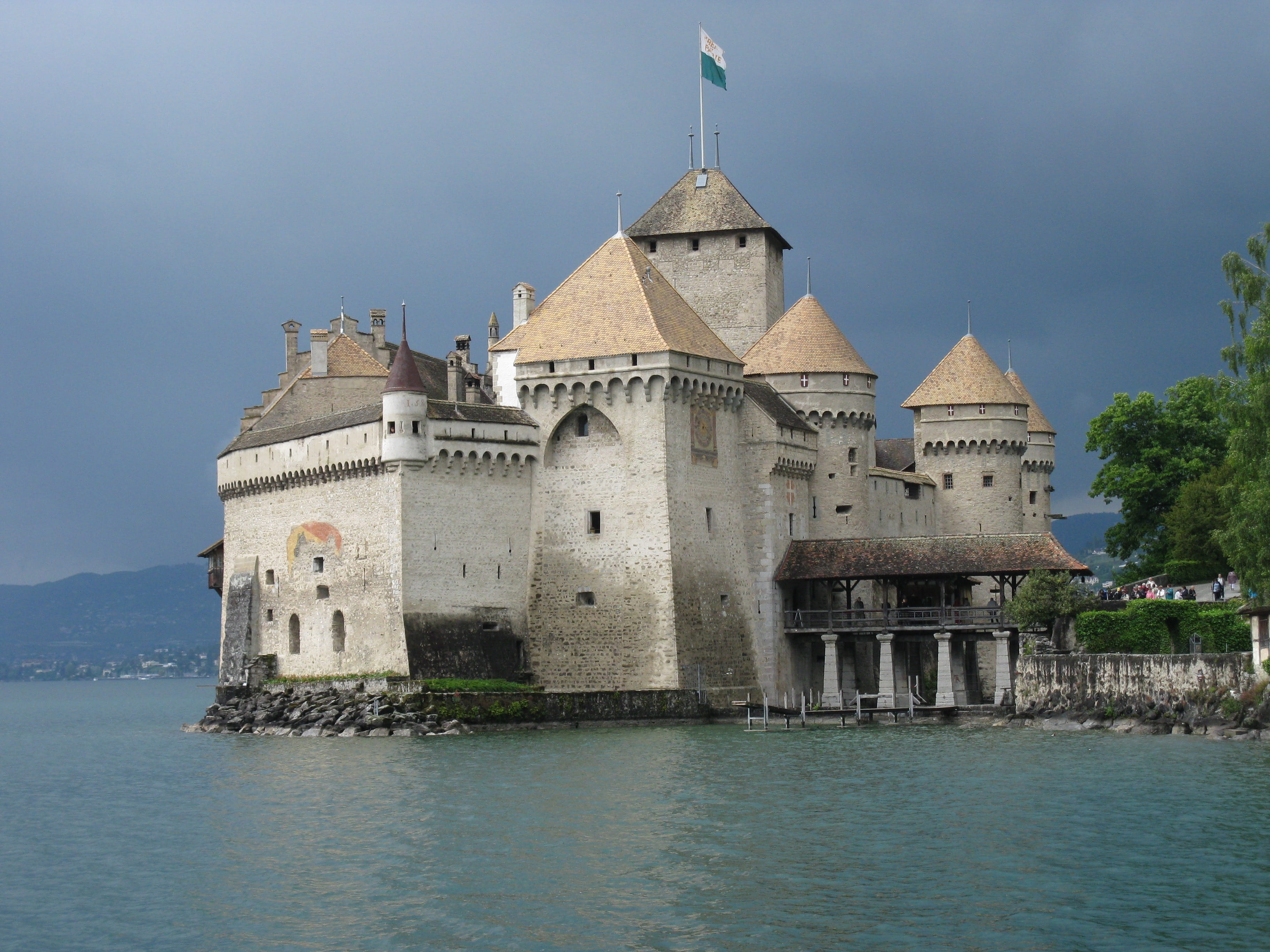 history, 2K, day, building, belief, built structure, Chillon Castle, castle, religion, chillon, travel, architecture, building exterior, sea, sky, travel destinations, HD Wallpaper