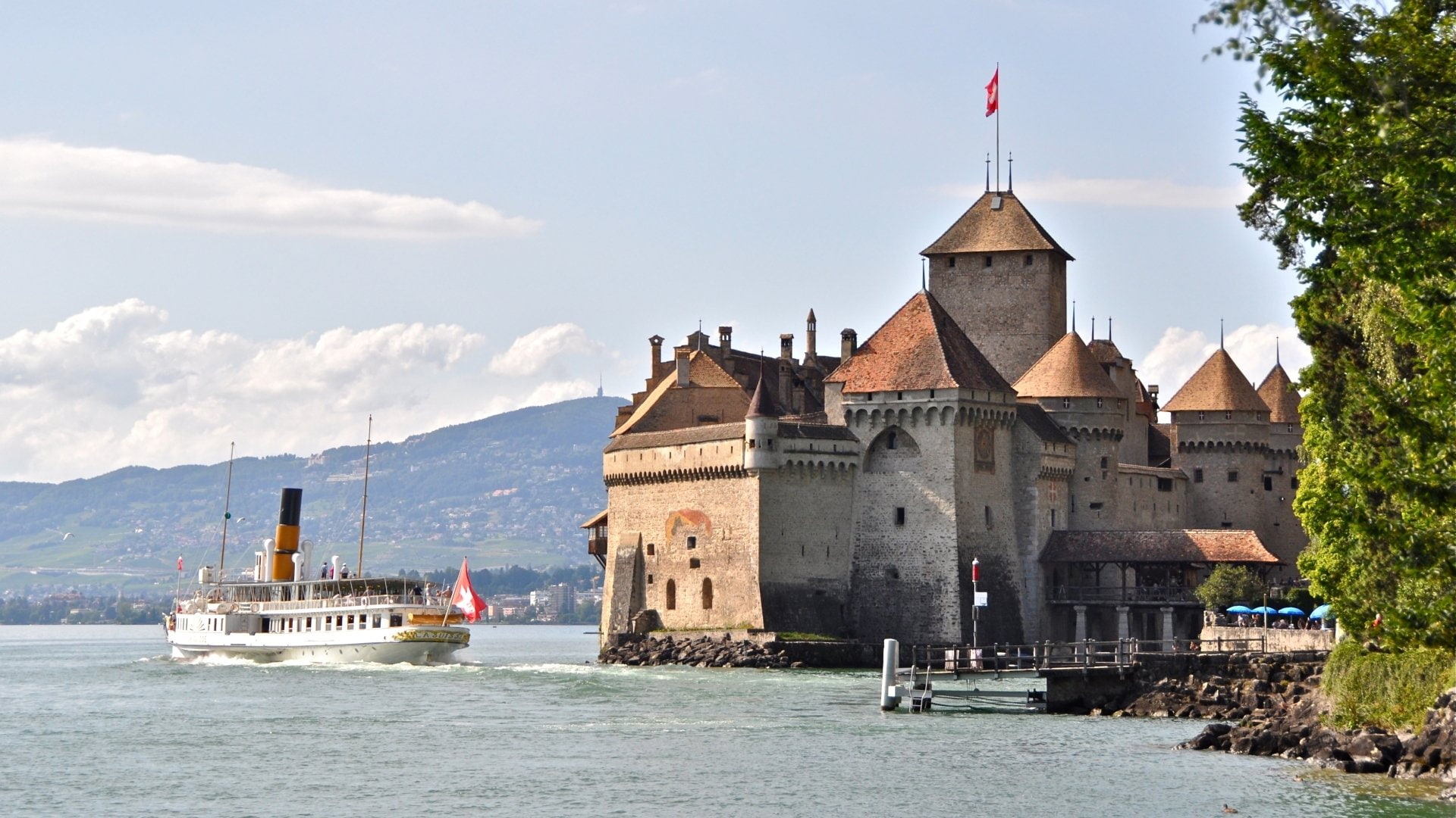 Castles, 1080P, Château De Chillon, HD Wallpaper