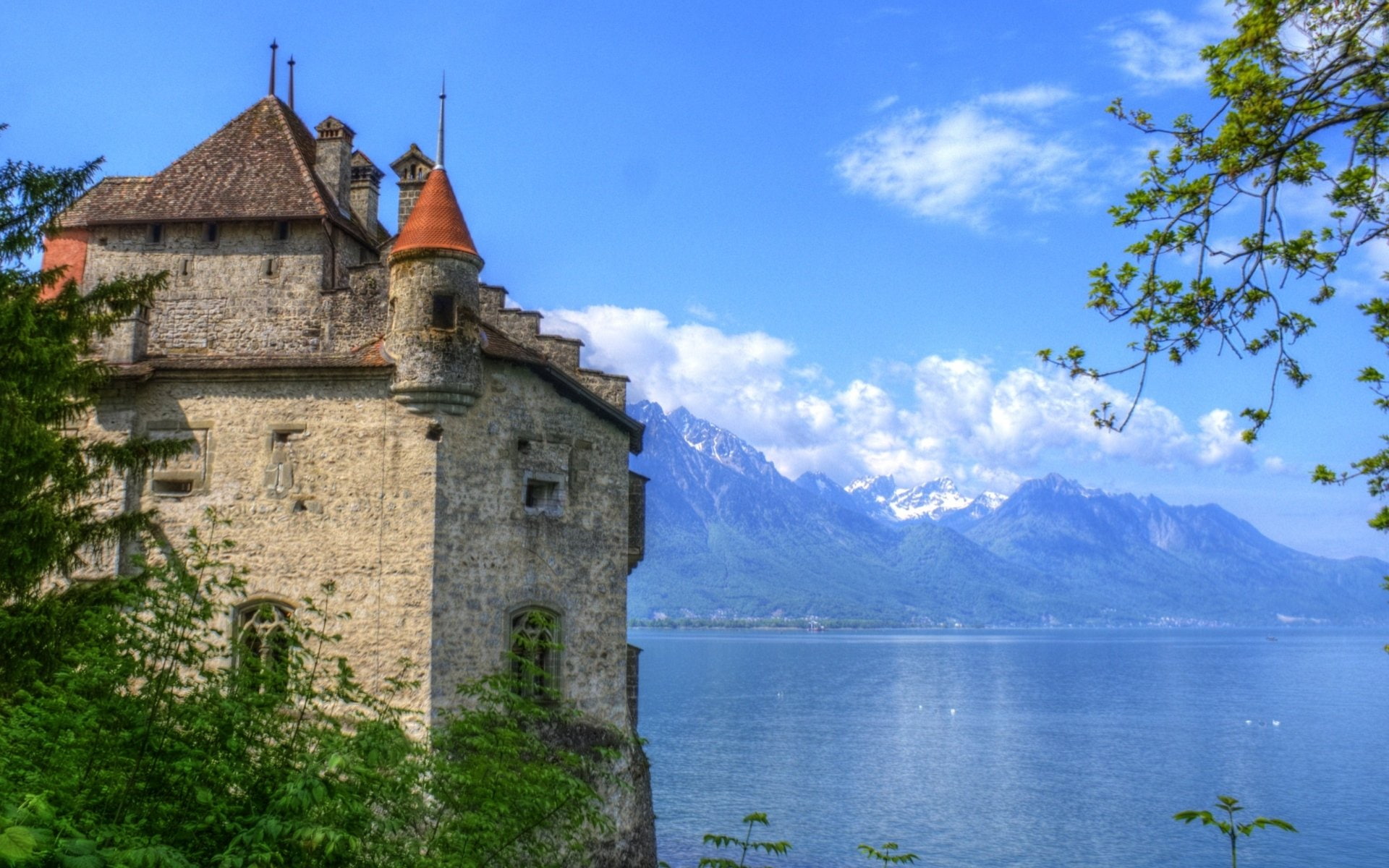 Château De Chillon, 1080P, Castles, HD Wallpaper