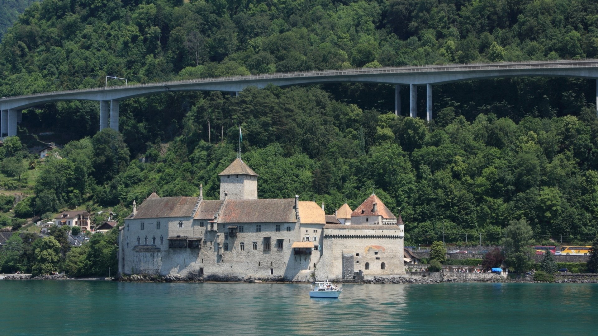 1080P, Castles, Château De Chillon, HD Wallpaper