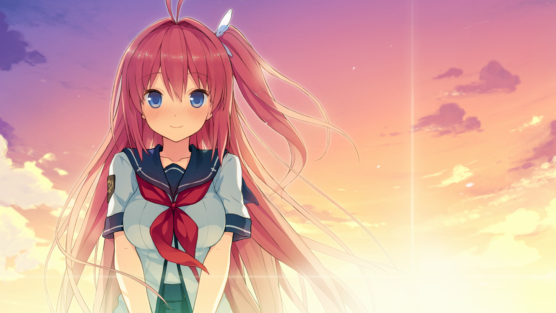 1080P, Ao no Kanata no Four Rhythm, Asuka Kurashina, Anime, HD Wallpaper