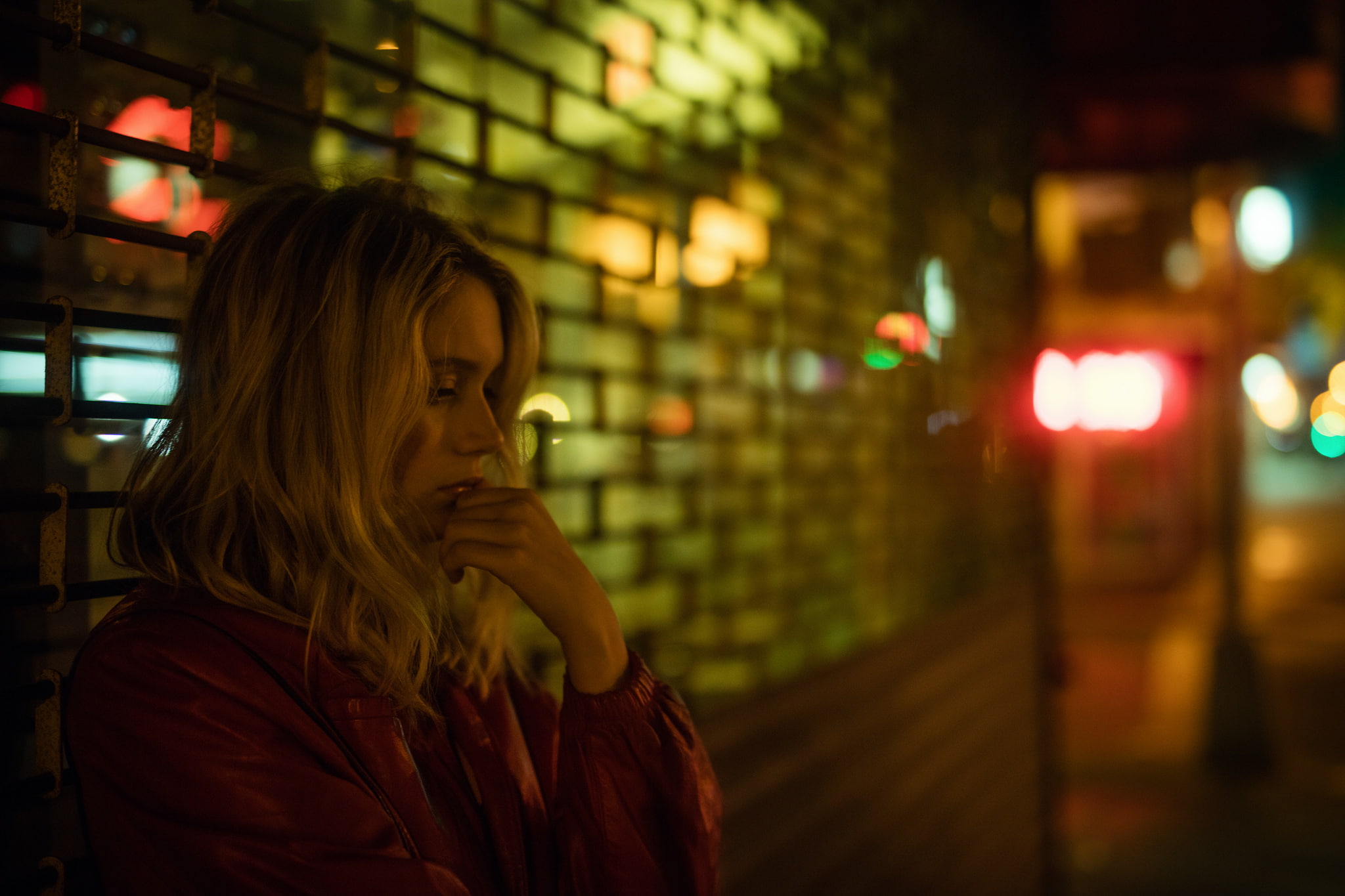 sadness, face, girl, 1080P, the evening, HD Wallpaper