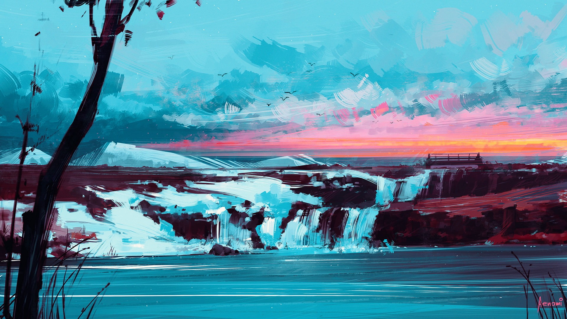 Aenami, 1080P, artwork, HD Wallpaper