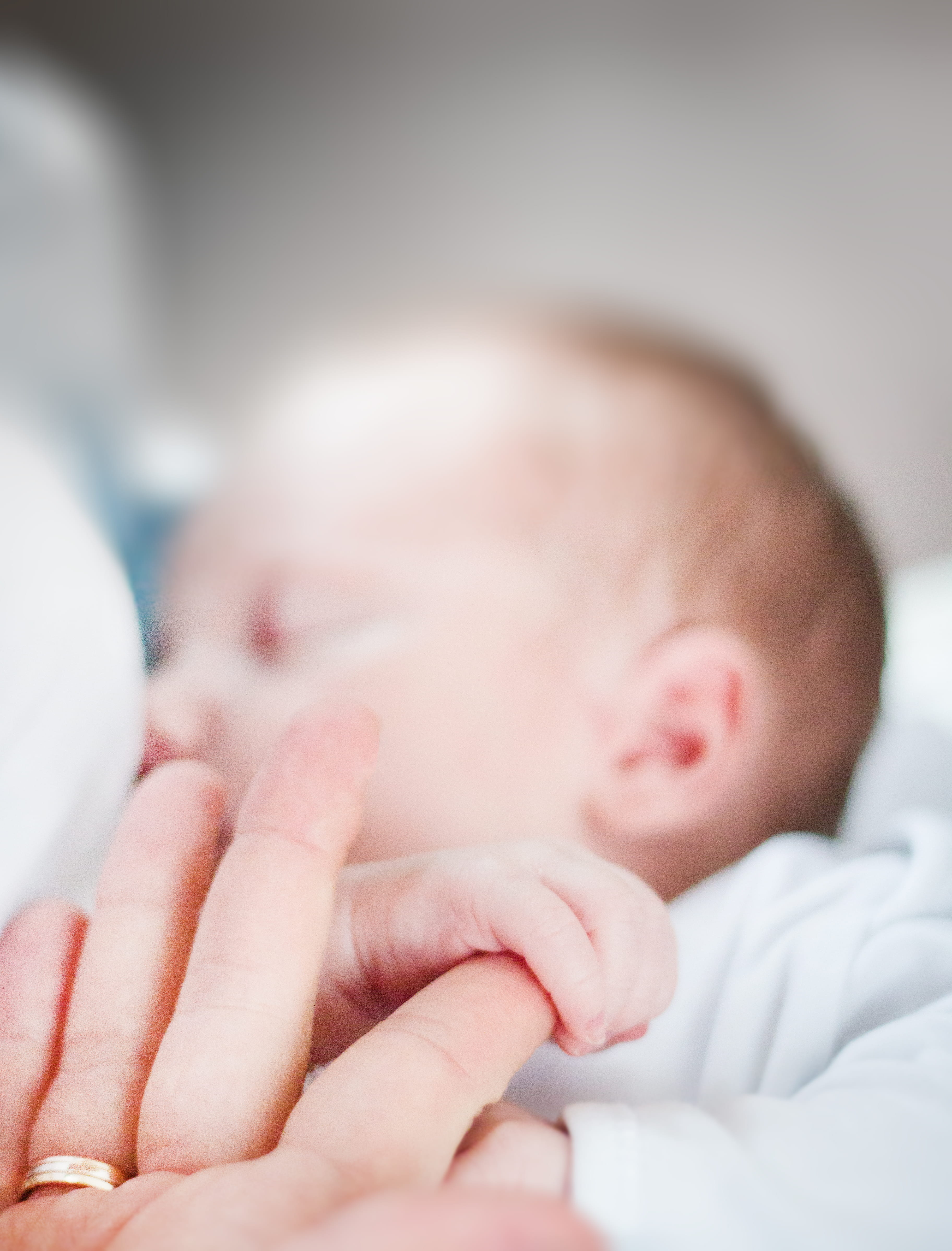 eyes closed, holding, indoors, index, s, little, infant, child, fingers, offspring, newborn, hand, motherhood, childhood, 4K, innocence, beginnings, headshot, Phone HD Wallpaper