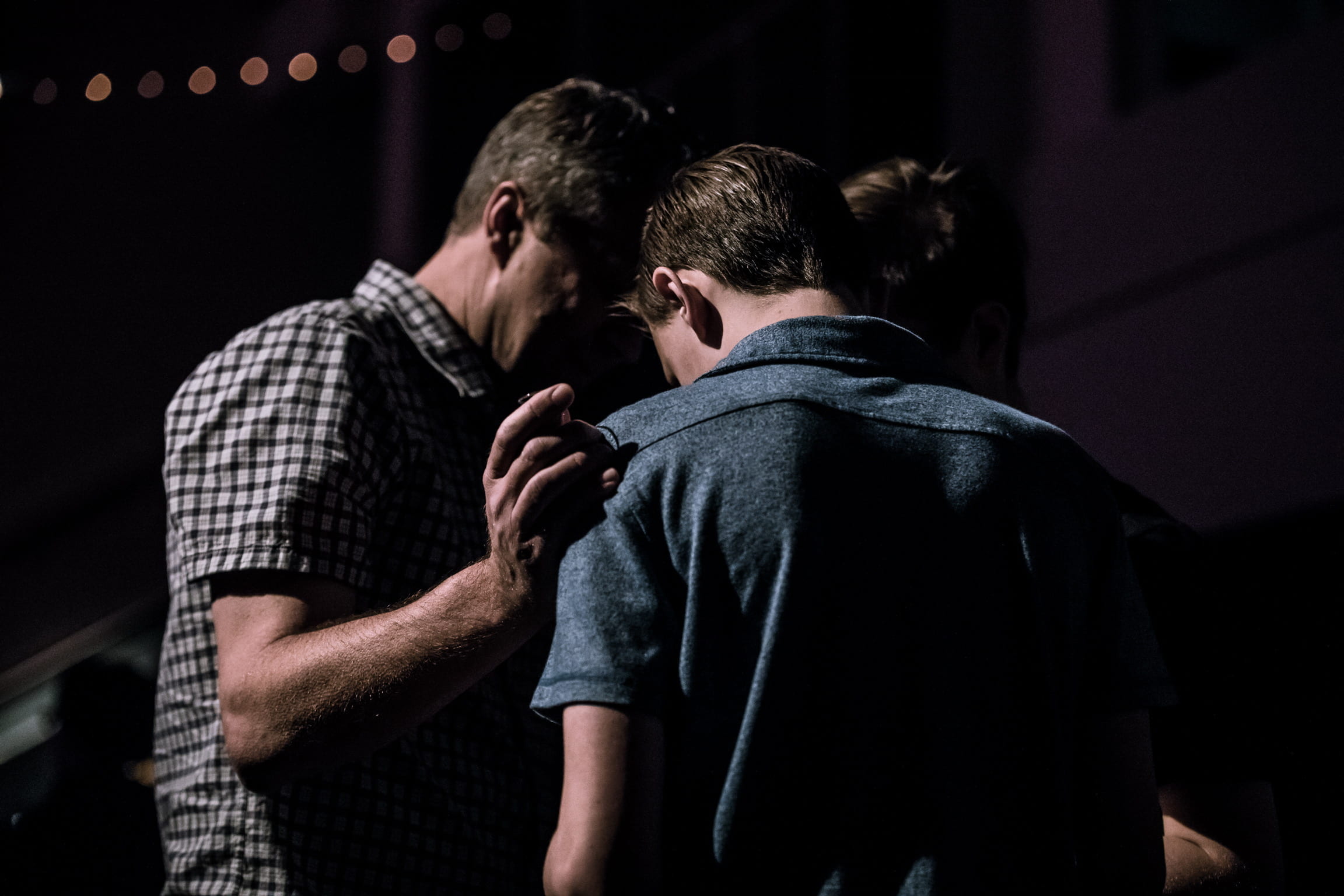 men, male, s, people, blessing, emotion, foreheads, couple - relationship, teenager, togetherness, black background, young adult, praying, adult, group, HD Wallpaper