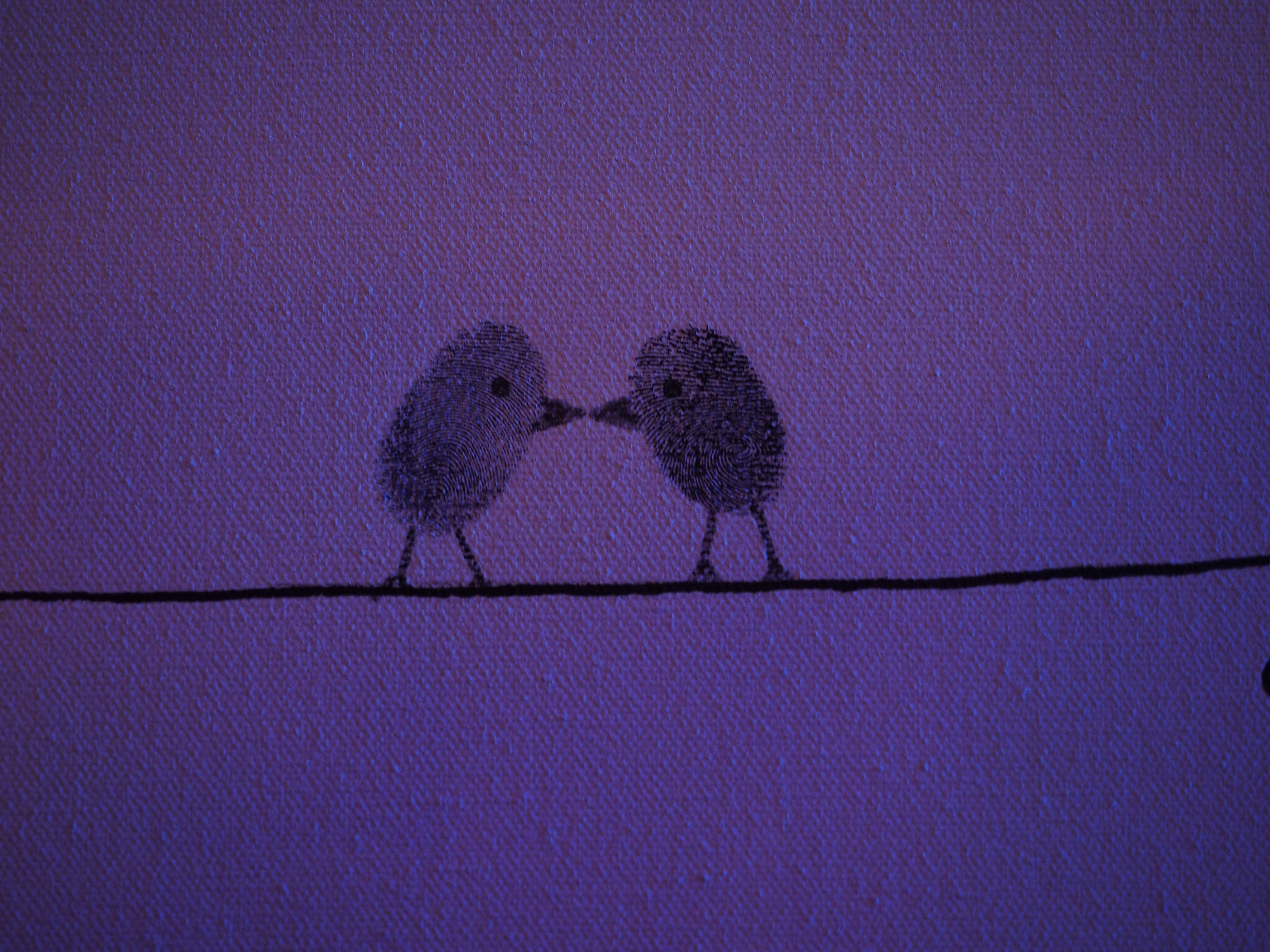 emotion, night, lovers, positive emotion, fingerprint, wall - building feature, birds, silhouette, thumbprint, 4K, backgrounds, outdoors, blue, architecture, HD Wallpaper