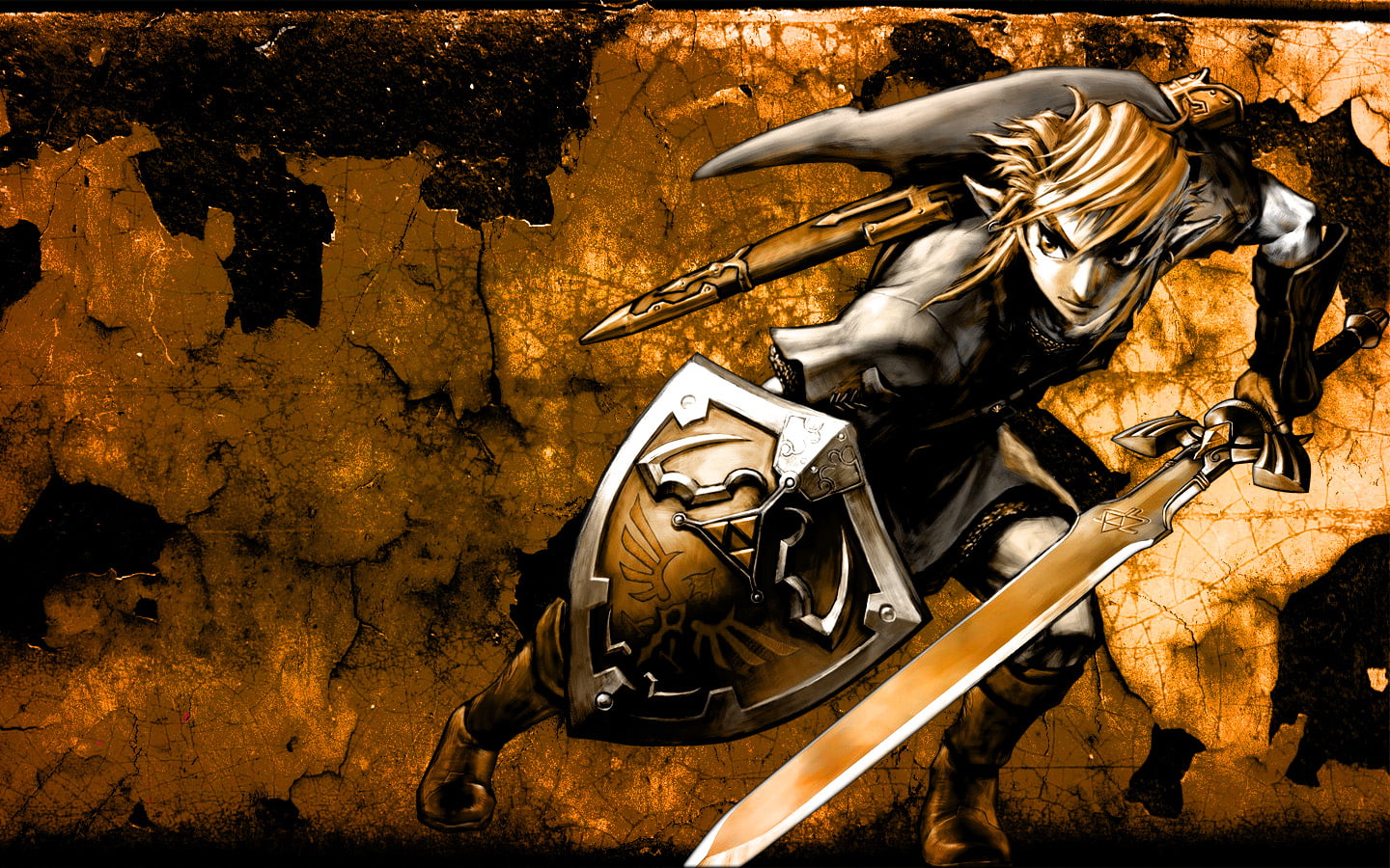 video games, hd, zelda, sword, link, 720P, master, shield, HD Wallpaper