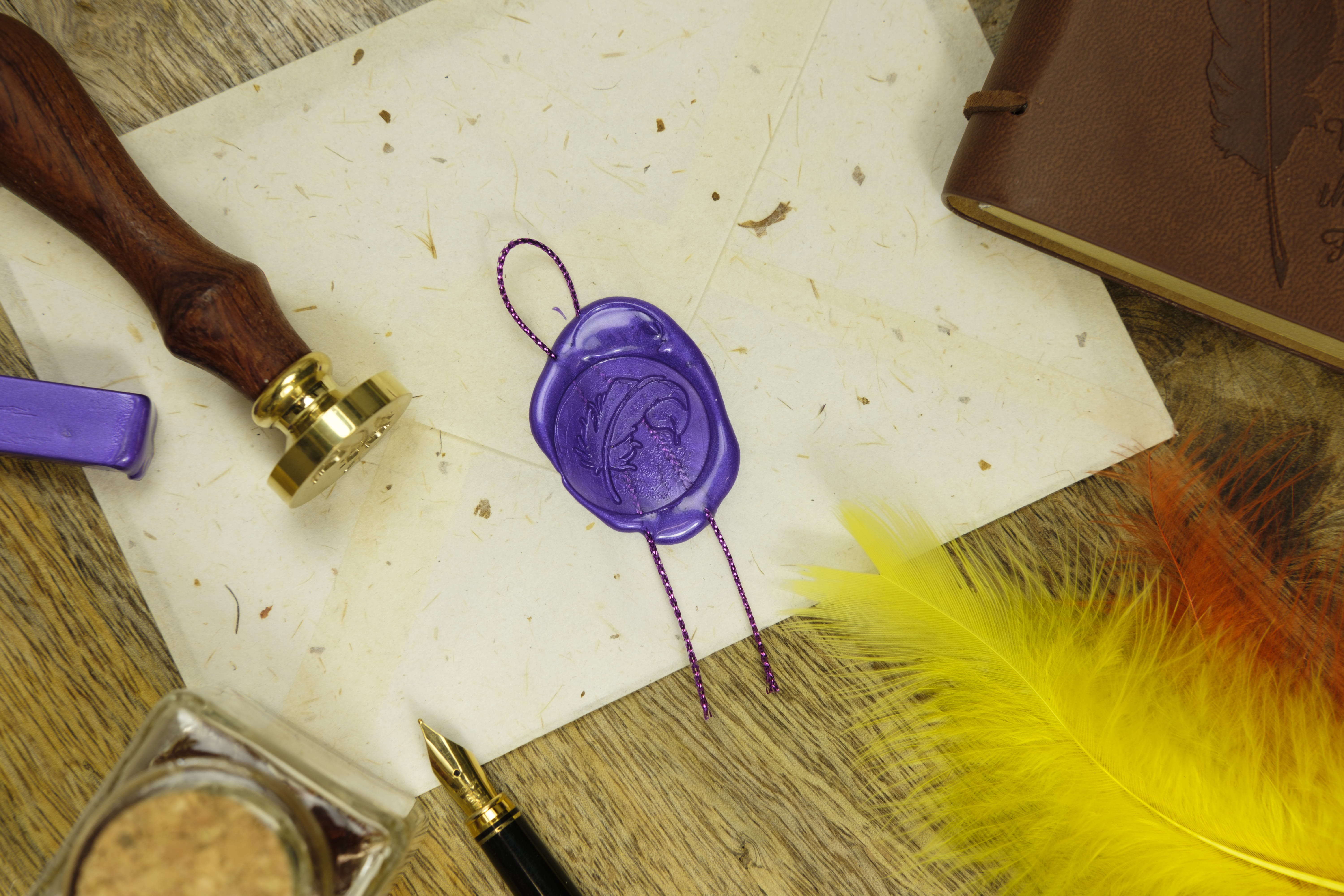 message, still life, textile, stamp, equipment, wood - material, writing implement, creativity, indoors, communication, purple, personal accessory, envelope, HD Wallpaper