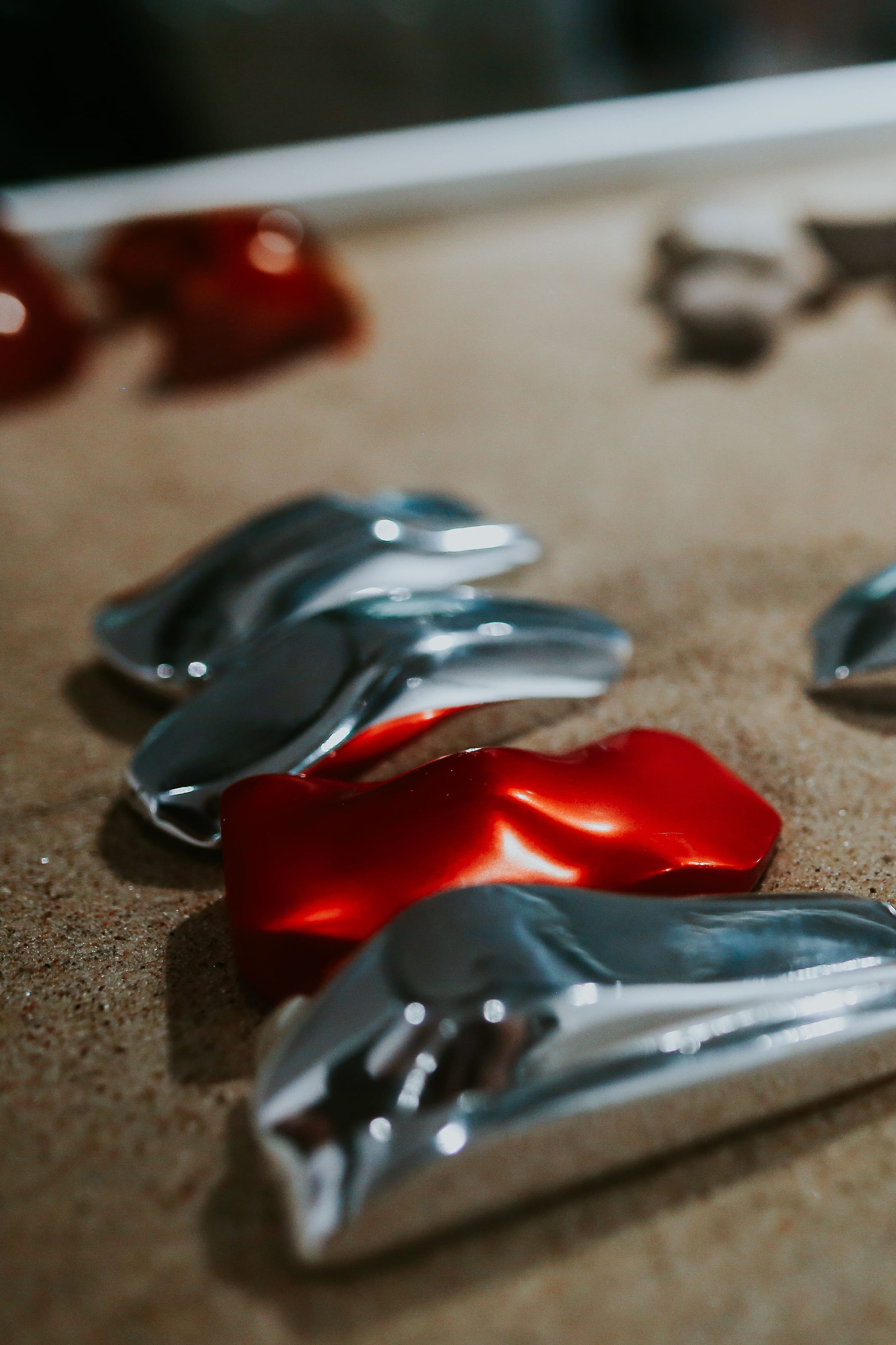 toy, Collection, flooring, focus on foreground, indoors, items, exhibition, tool, installation, art, no people, candy, red, metal, day, sweet Food, work tool, Phone HD Wallpaper