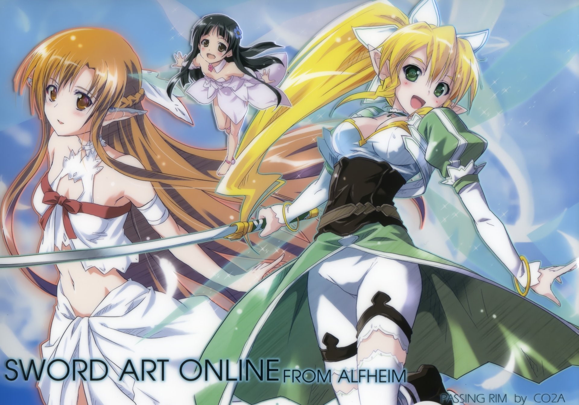Asuna Yuuki, Sword Art Online, 1080P, Suguha Kirigaya, Leafa (Sword Art Online), Yui (Sword Art Online), HD Wallpaper