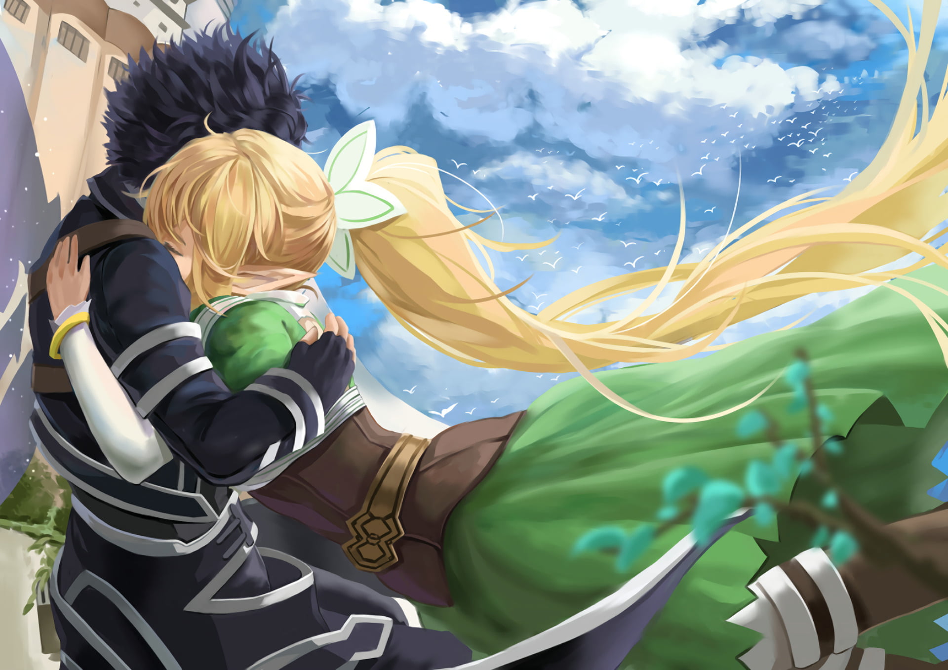 Sword Art Online, multi colored, Leafa (Sword Art Online), 1080P, childhood, outdoors, one person, leisure activity, standing, casual clothing, men, women, HD Wallpaper
