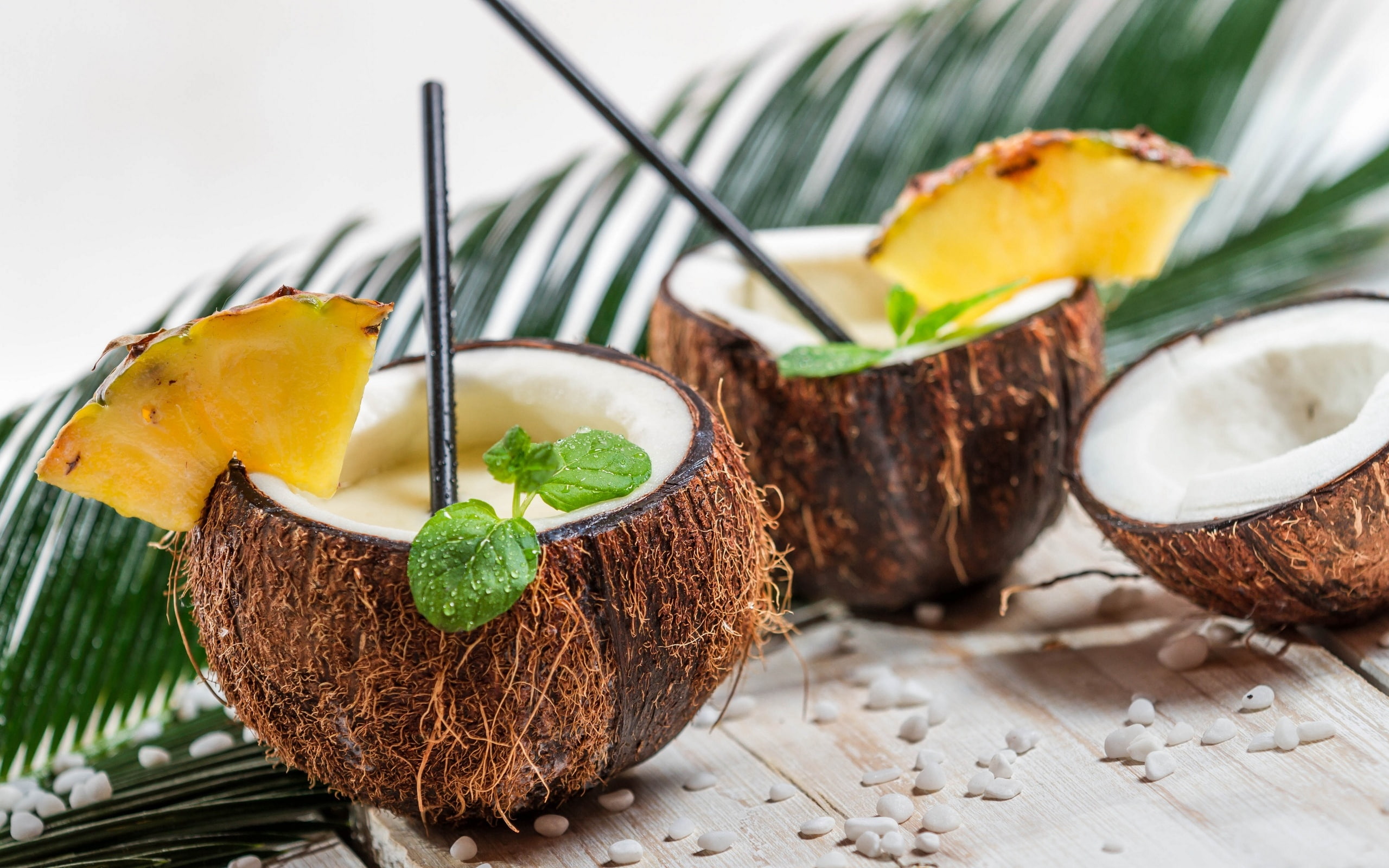 colada, cocktail, 2K, pineapple, coconut, pina, HD Wallpaper