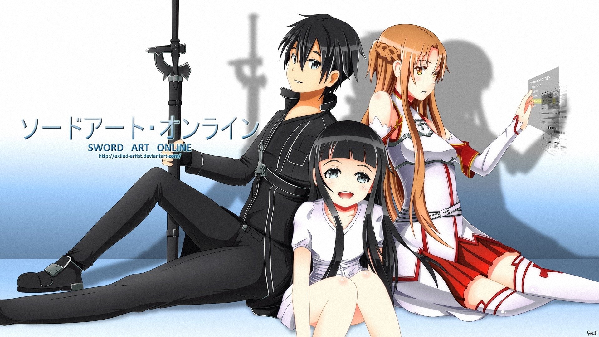 Yui (Sword Art Online), Kirito (Sword Art Online), Asuna Yuuki, Sword Art Online, 1080P, HD Wallpaper