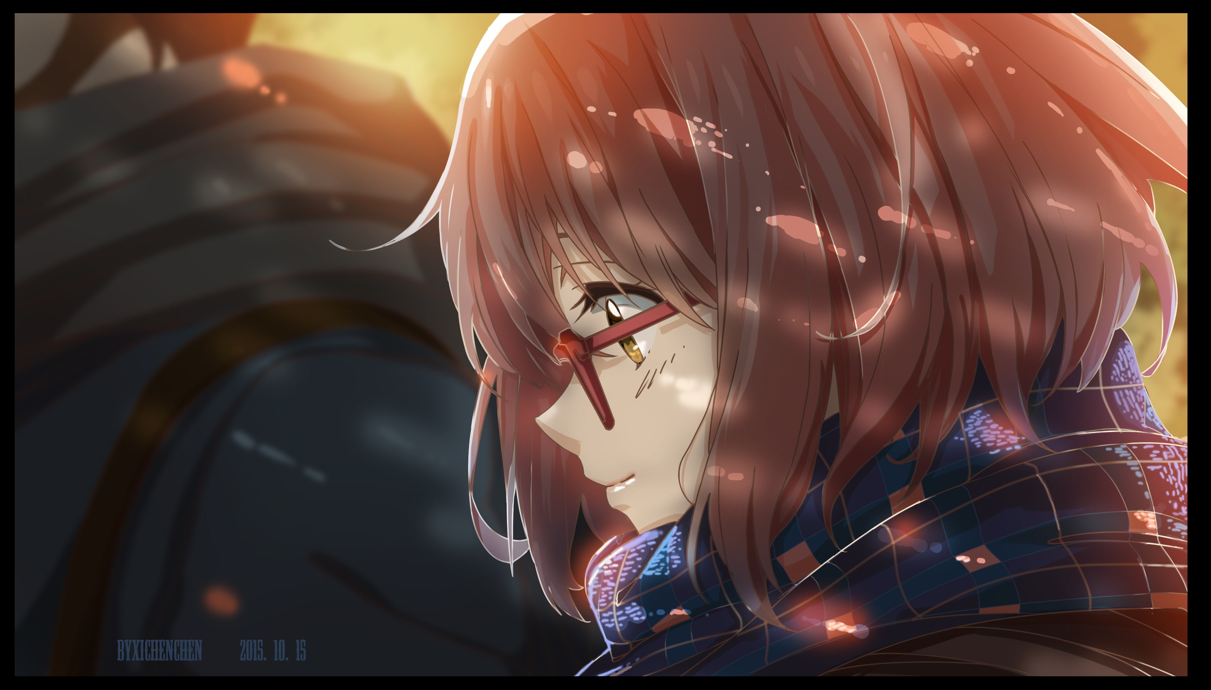 illuminated, Kuriyama Mirai, scarf, transfer print, indoors, occupation, auto post production filter, art and craft, photography themes, representation, HD Wallpaper