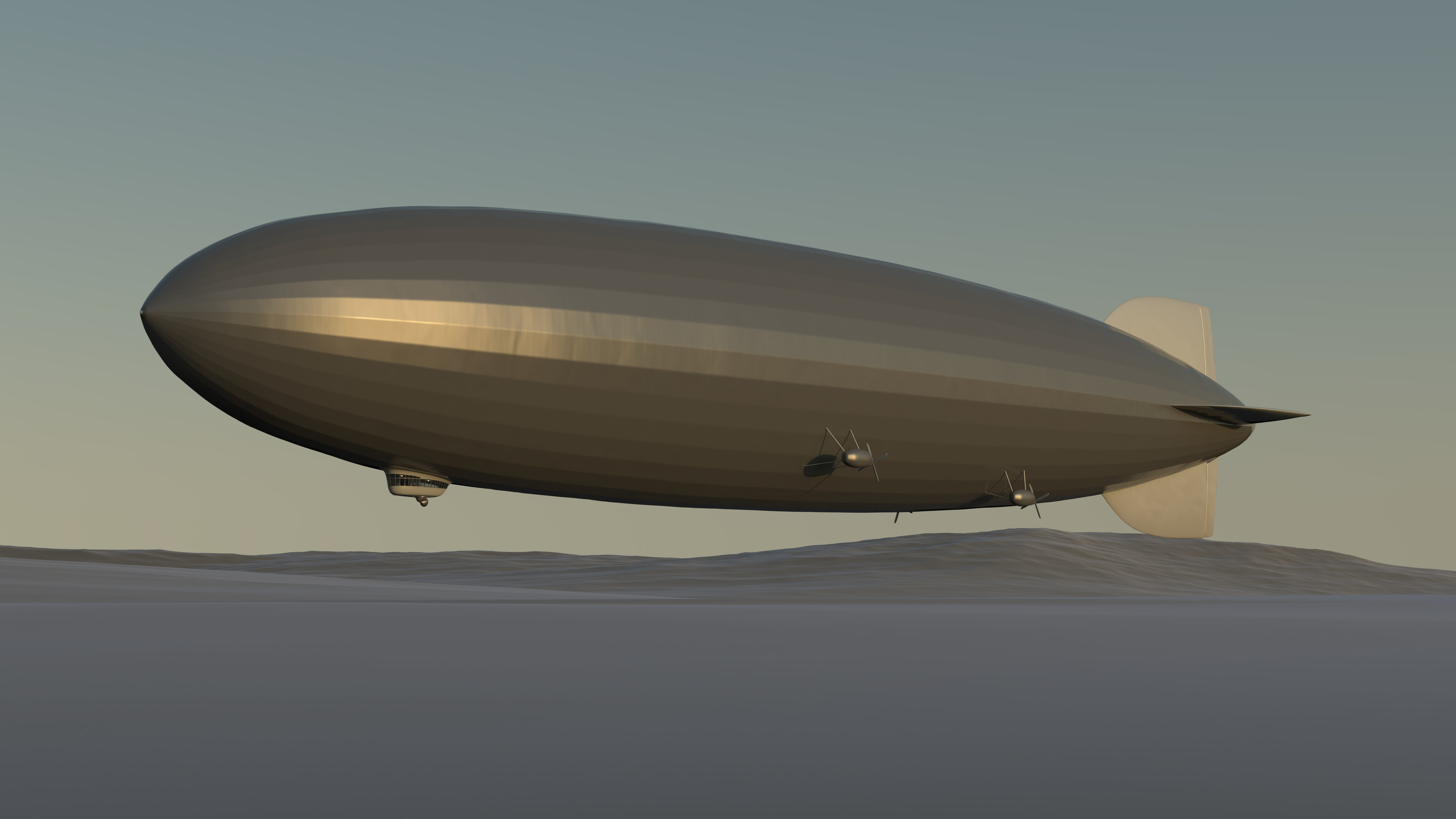 air vehicle, mid-air, environment, sky, hindenburg, mode of transportation, sunlight, zeppelin, aerospace industry, nature, aircraft, travel, land, aviation, HD Wallpaper