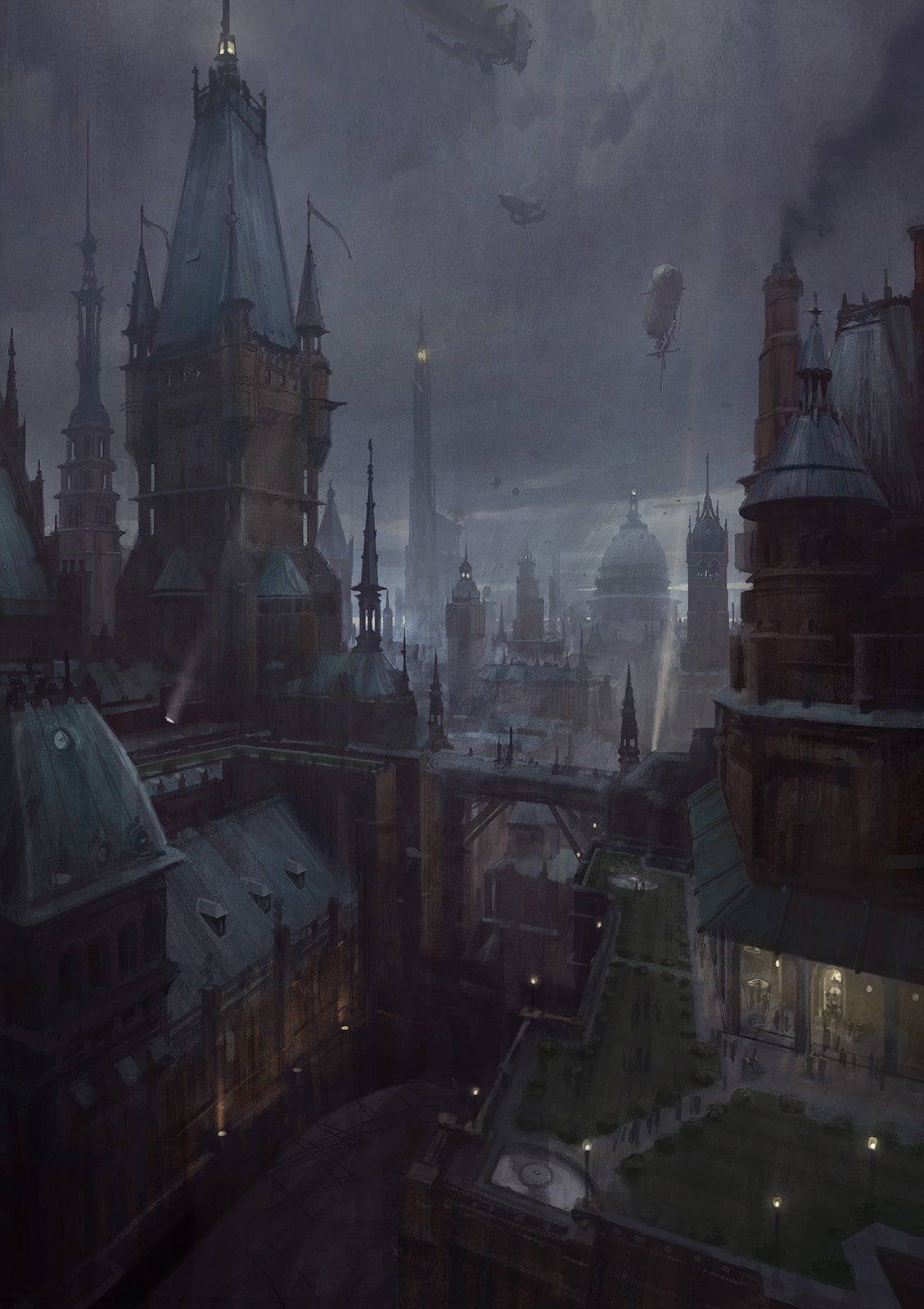 digital art, Steampunk Airship, Concept Art, The Order: 1886, video games, Steampunk, 720P, Phone HD Wallpaper