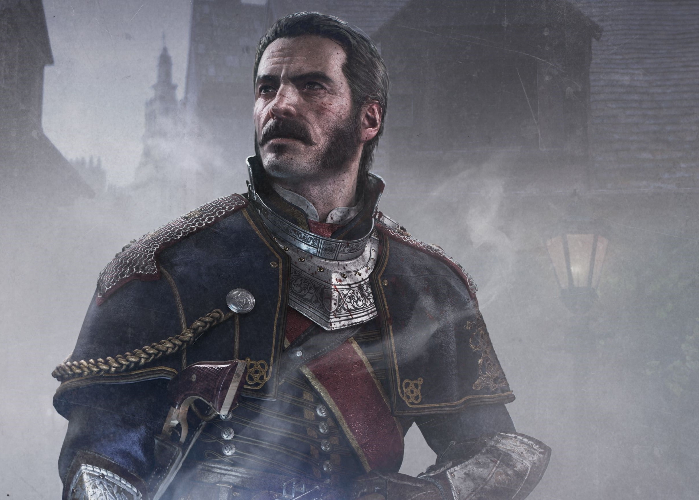 adult, mature adult, men, front view, waist up, smoke - physical structure, standing, portrait, one person, clothing, the order 1886 board games playstation 4 video games xbox one, HD Wallpaper