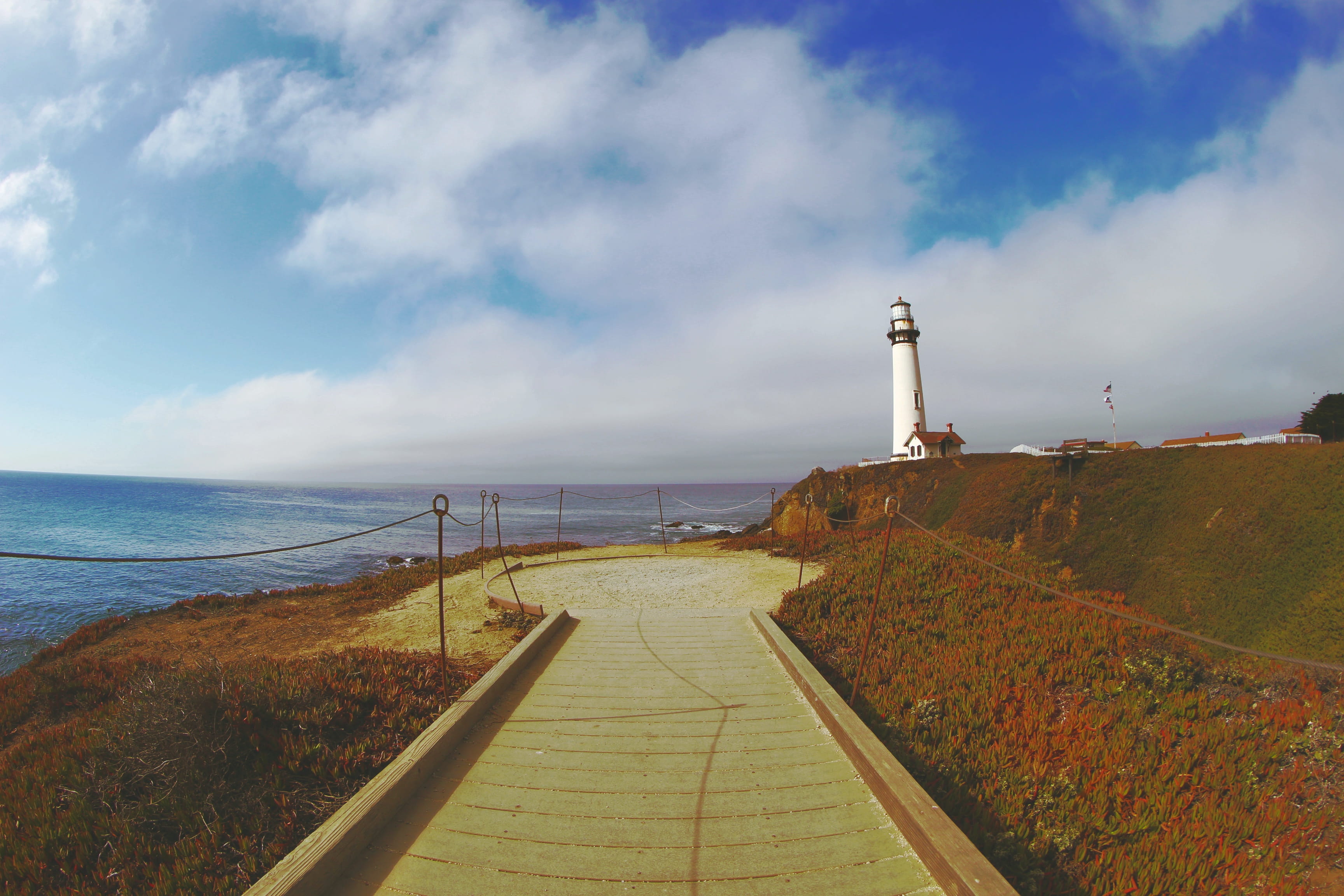 guidance, united states, summer, scenics - nature, ocean, outdoors, sky, no people, architecture, tower, highway 1, nature, pacifica, direction, horizon, HD Wallpaper