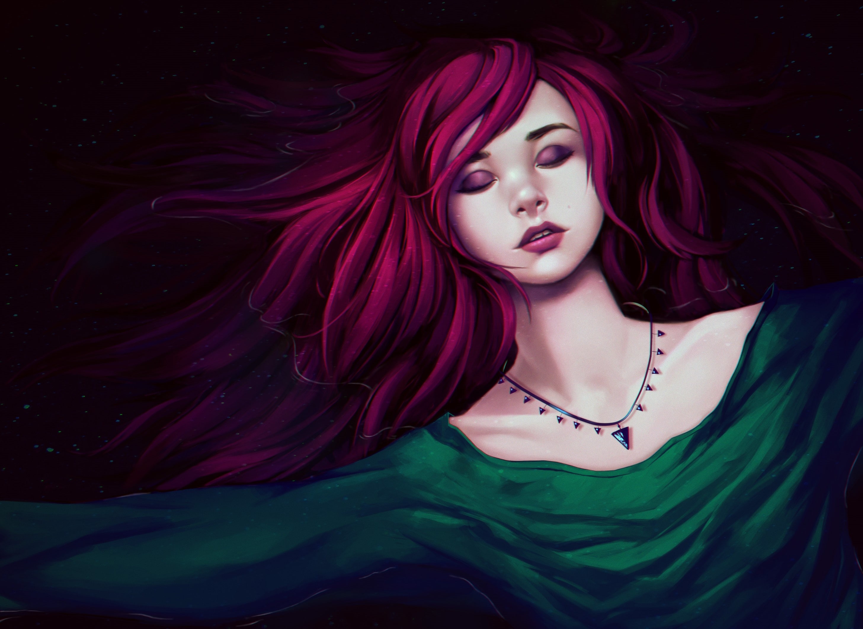 girl, hair, pik, 2K, fantasy, HD Wallpaper
