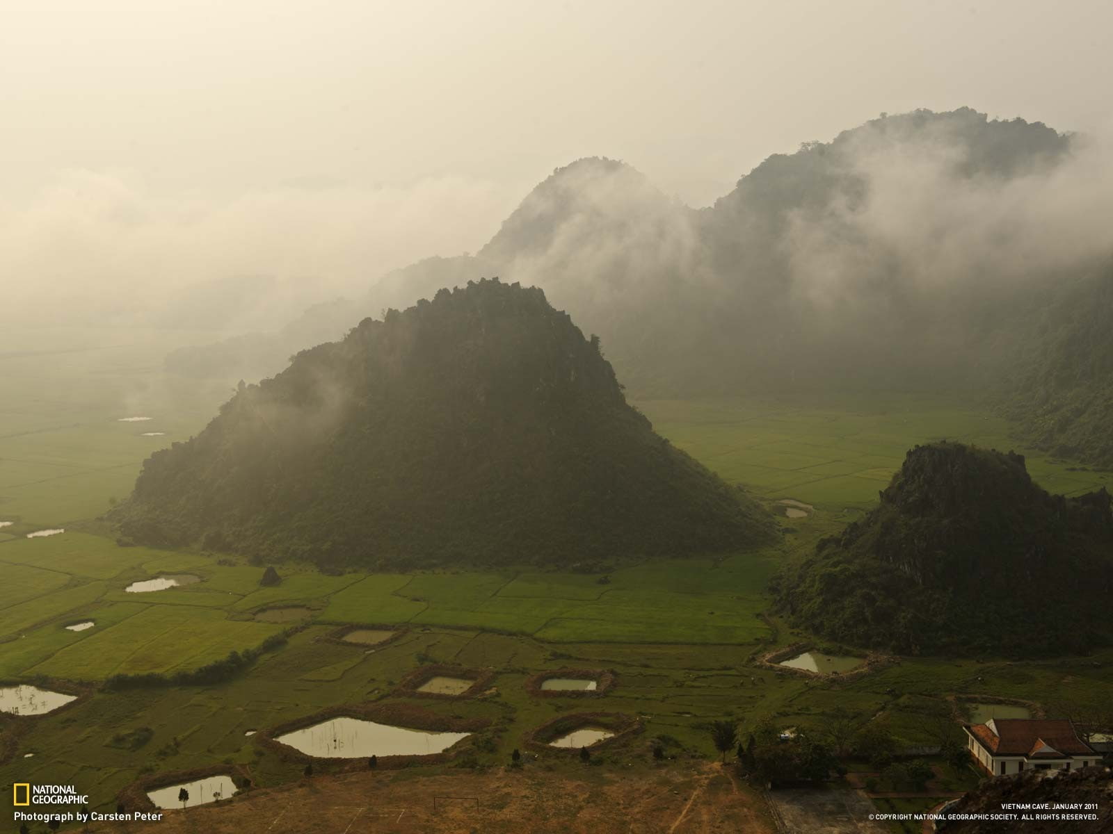 mist, nature, Vietnam, field, National Geographic, landscape, 720P, HD Wallpaper