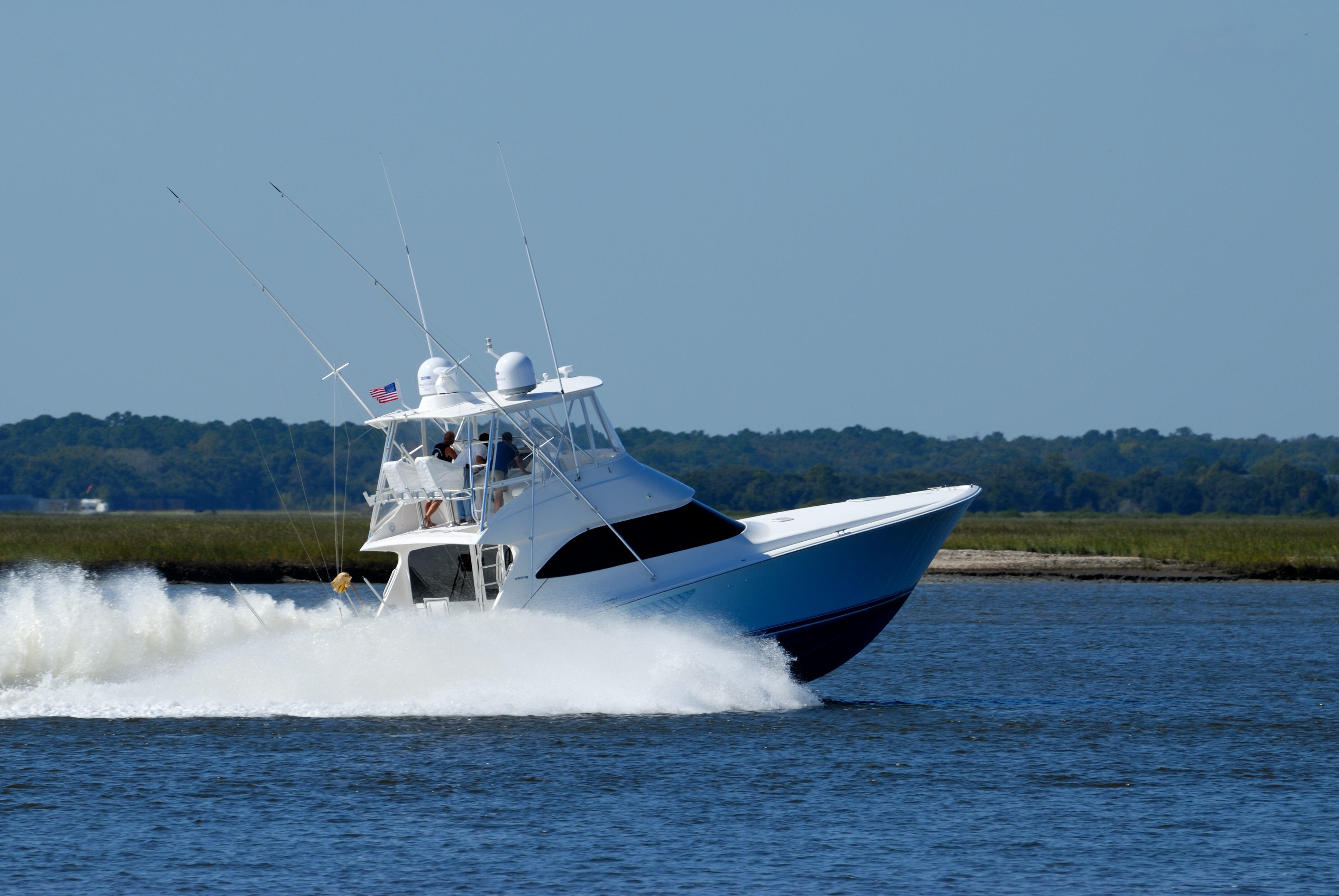 reel, equipment, fishing, yacht, water, boat, sky, day, motorboat, ocean, outdoors, 4K, hobby, sailing, splashing, sea, nature, passenger craft, angler, HD Wallpaper