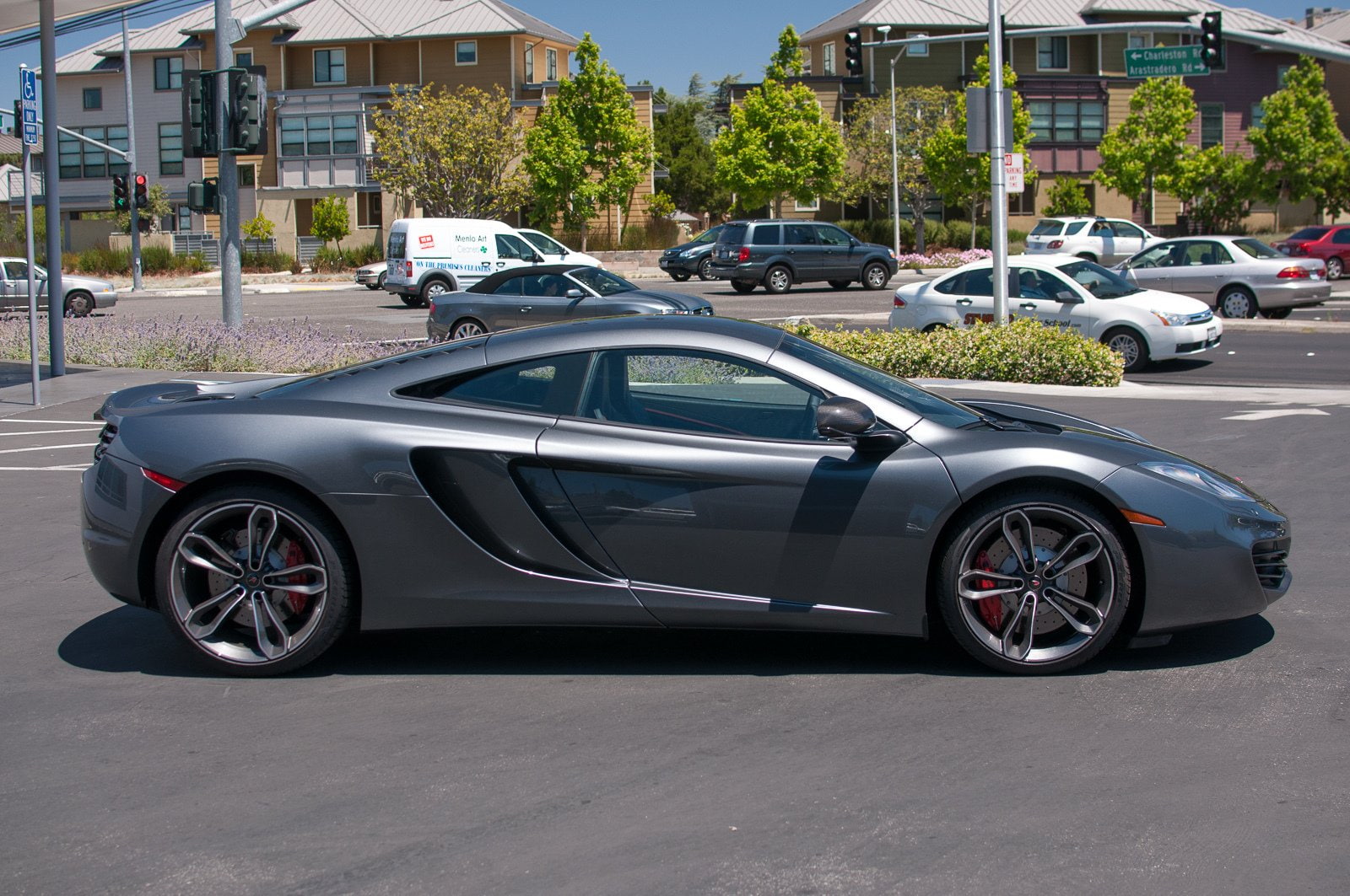 mclaren, grey, 1895, mp4, supercar, 12c, graphite, color, 720P, HD Wallpaper