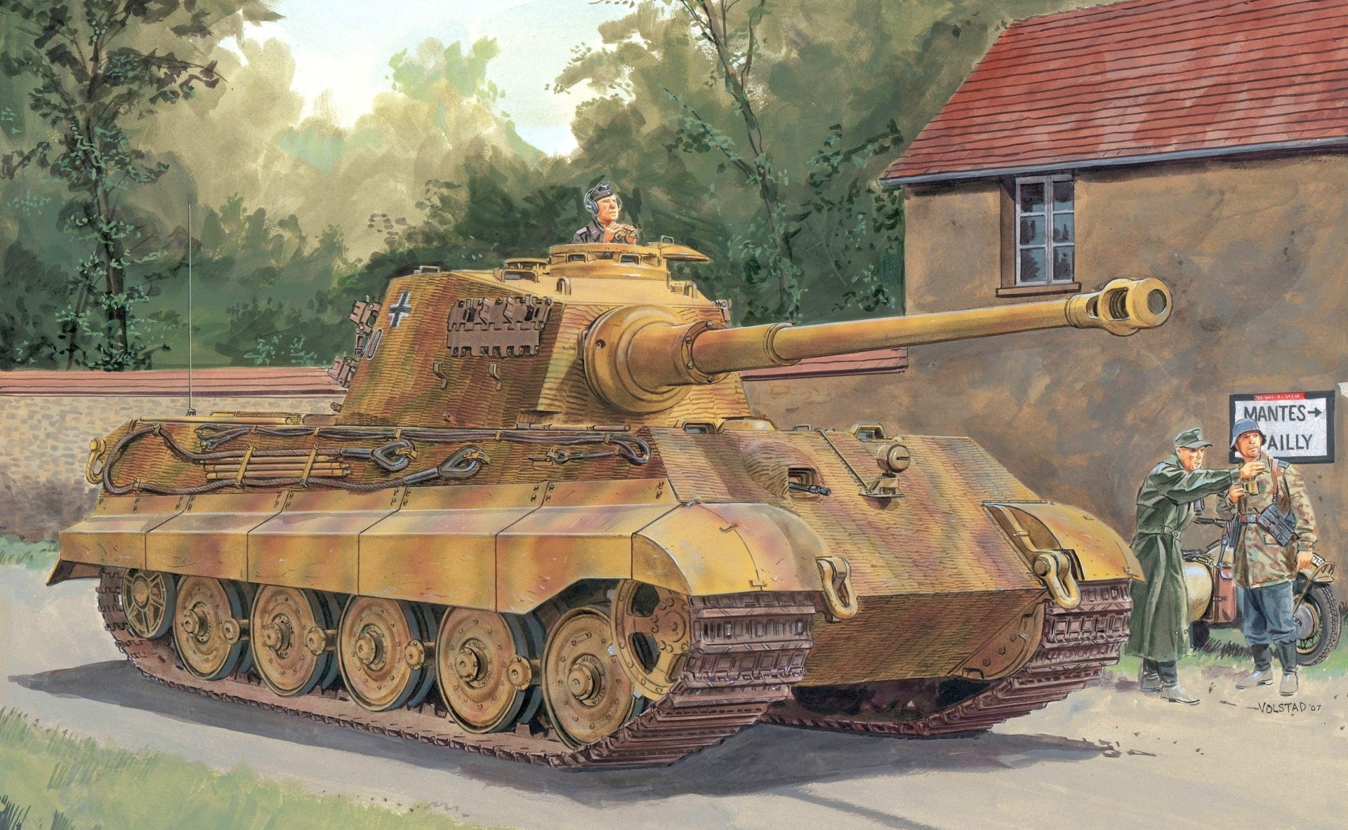 Tanks, Tiger II, 1080P, HD Wallpaper