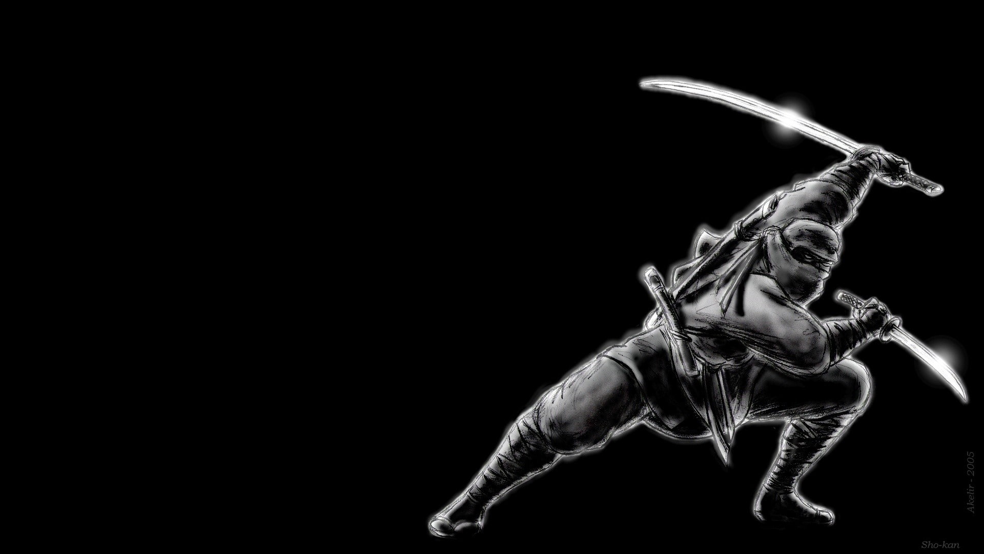 nature, motion, black background, ninjas, side view, indoors, 1080P, smoke - physical structure, close-up, still life, artwork, arms raised, cut out, simple background, HD Wallpaper