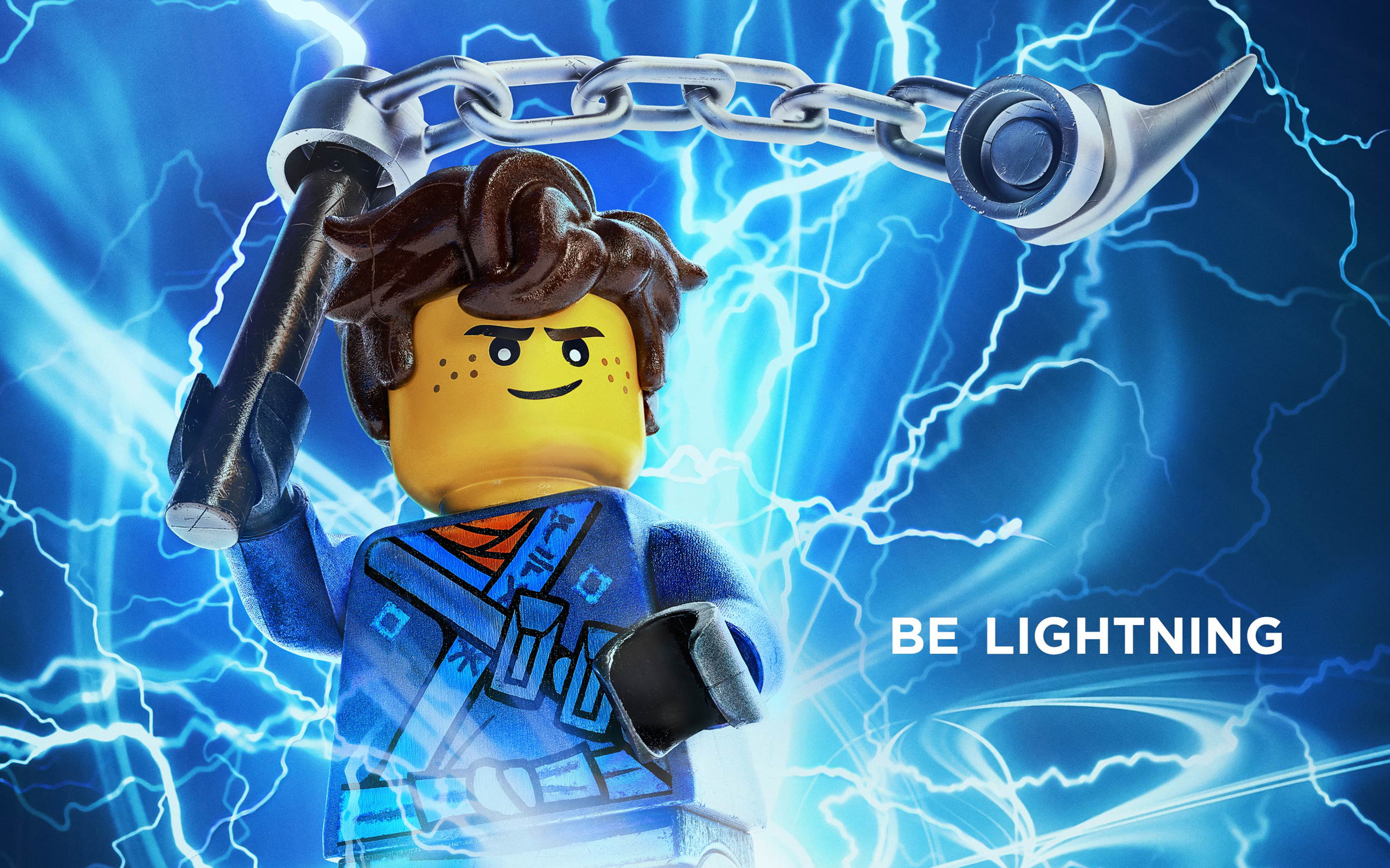 Ninjago, Jay, 2017, The, Movie, Lego, 2K, Lightning, HD Wallpaper