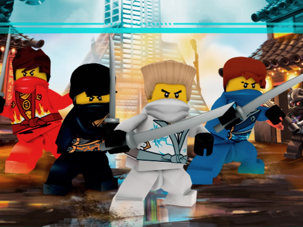 lego ninjago masters of spinjitzu, arts culture and entertainment, three quarter length, human representation, women, building exterior, people, outdoors, HD Wallpaper