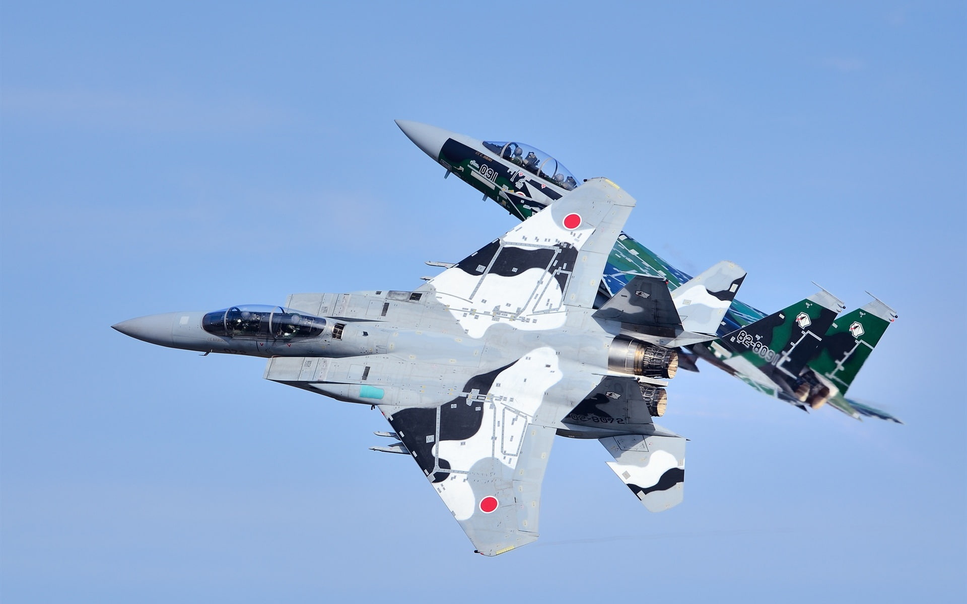 f, 1080P, Flight, Sky, fighters, dj, Fighter, Mitsubishi, HD Wallpaper