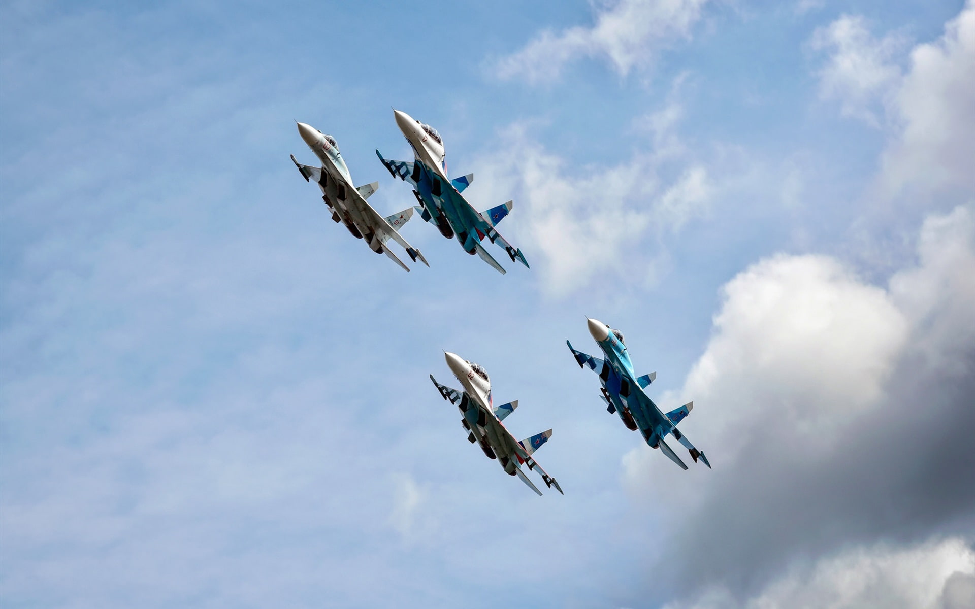 Falcons, 1080P, Sky, Fighters, Russia, HD Wallpaper