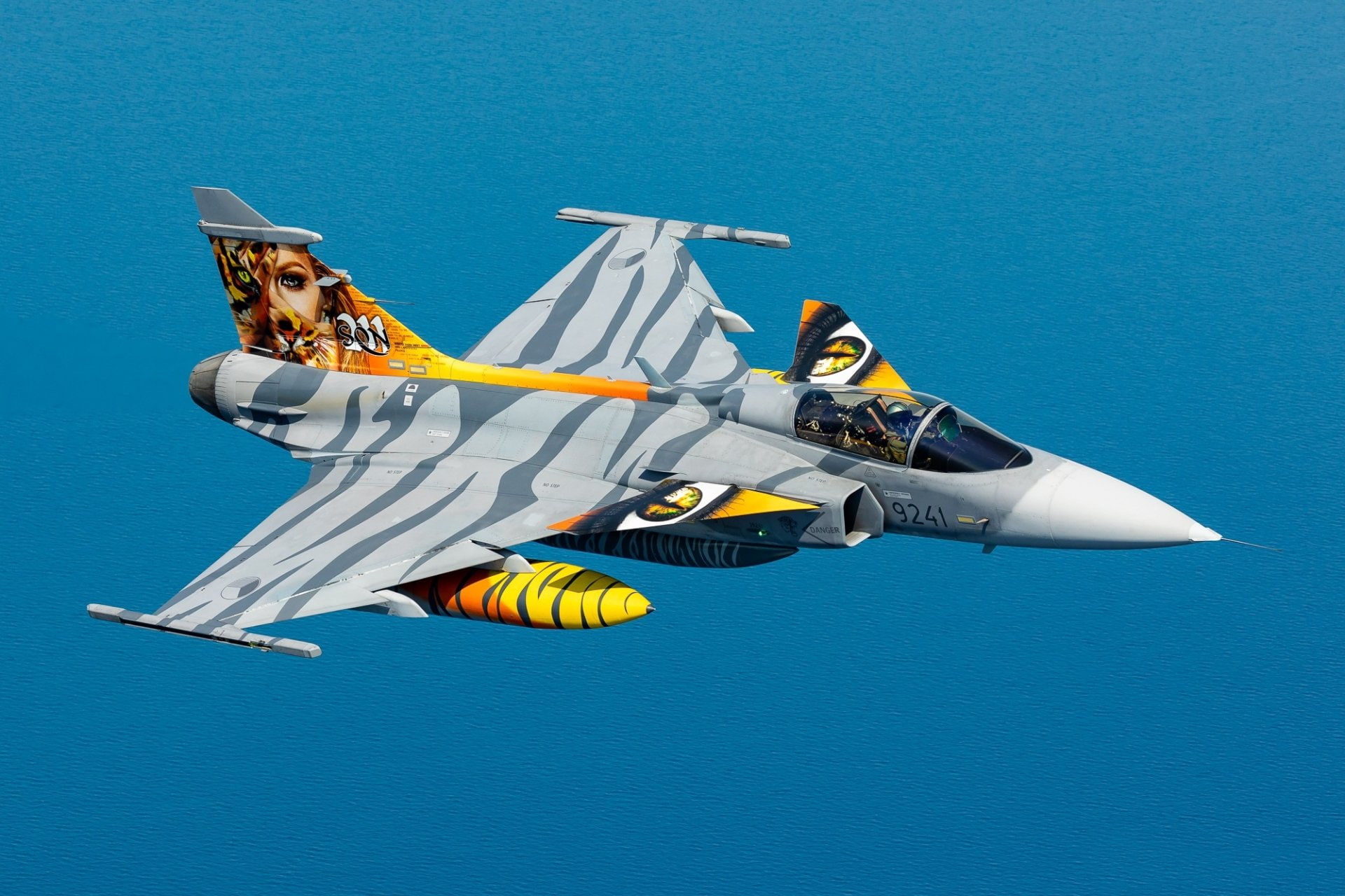 Warplane, Saab JAS 39 Gripen, Jet Fighter, 1080P, Jet Fighters, Aircraft, HD Wallpaper