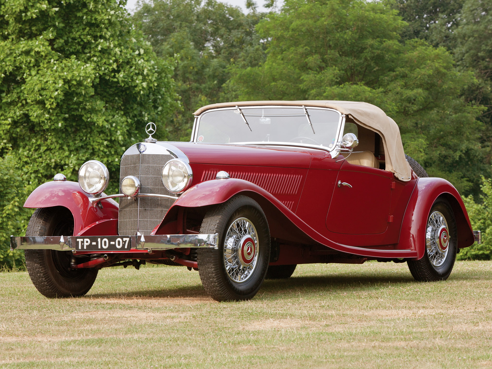 benz, 380, 1080P, retro, sport, roadster, mercedes, w22, 1933, HD Wallpaper