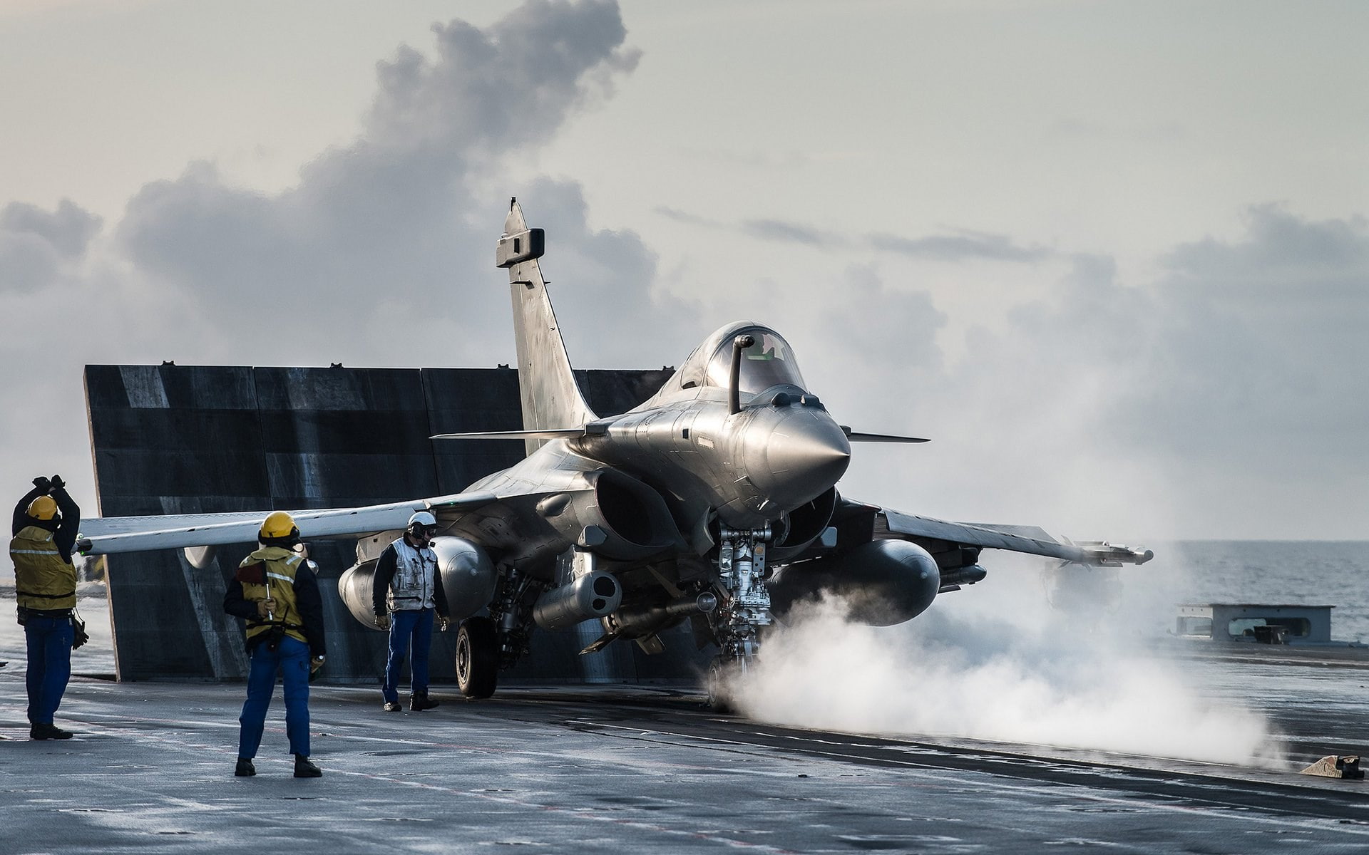 navy, motion, mode of transportation, air force, fighter plane, military airplane, taking off, 1080P, sailor, aerospace industry, air vehicle, day, dassault rafale, HD Wallpaper