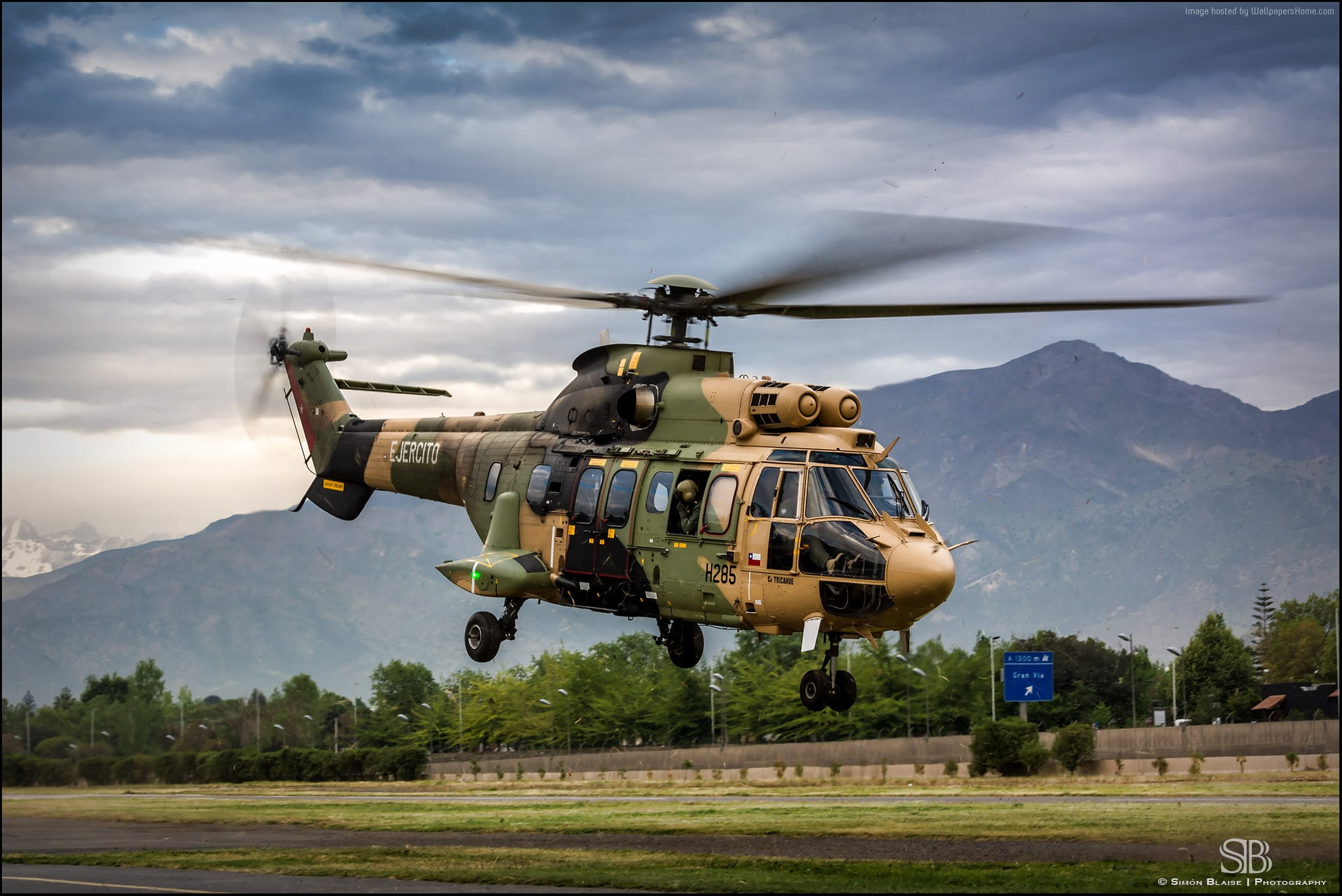 1080P, French Air Force, AS 532AL Cougar, military transport helicopter, HD Wallpaper