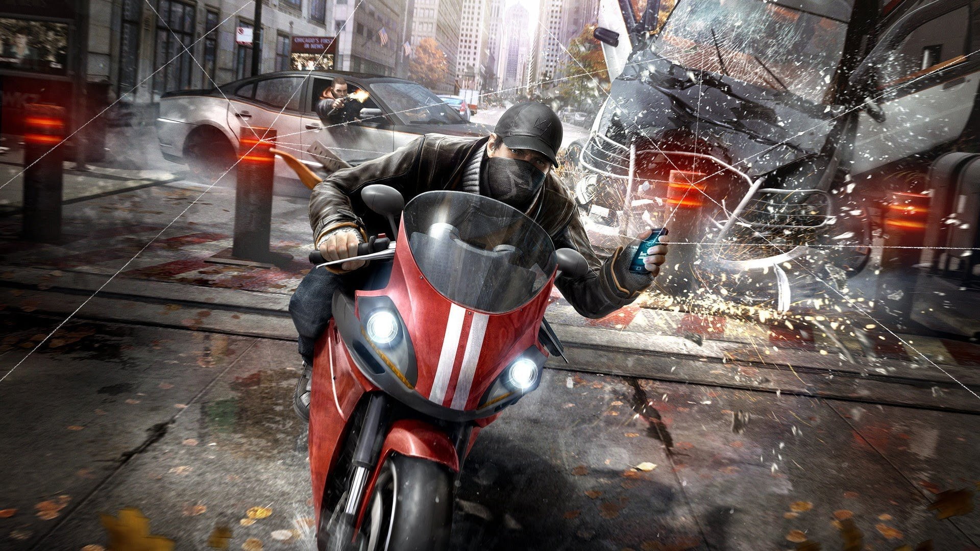 watch, cyberpunk, shooter, futuristic, sci-fi, 1080P, action, warrior, adventure, dogs, fighting, HD Wallpaper