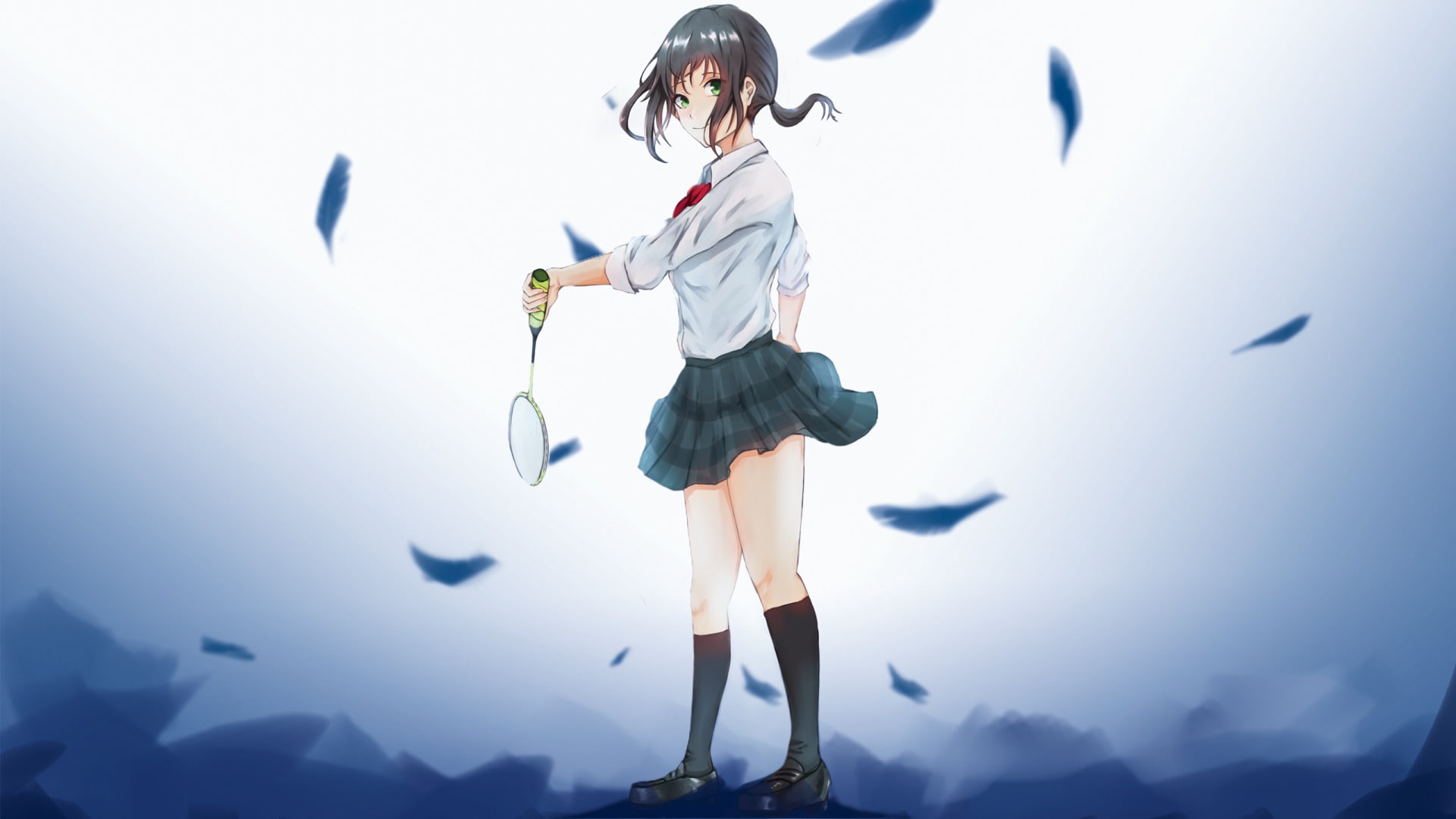 Ayano Hanesaki, 1080P, Anime, Badminton, Hanebado!, HD Wallpaper