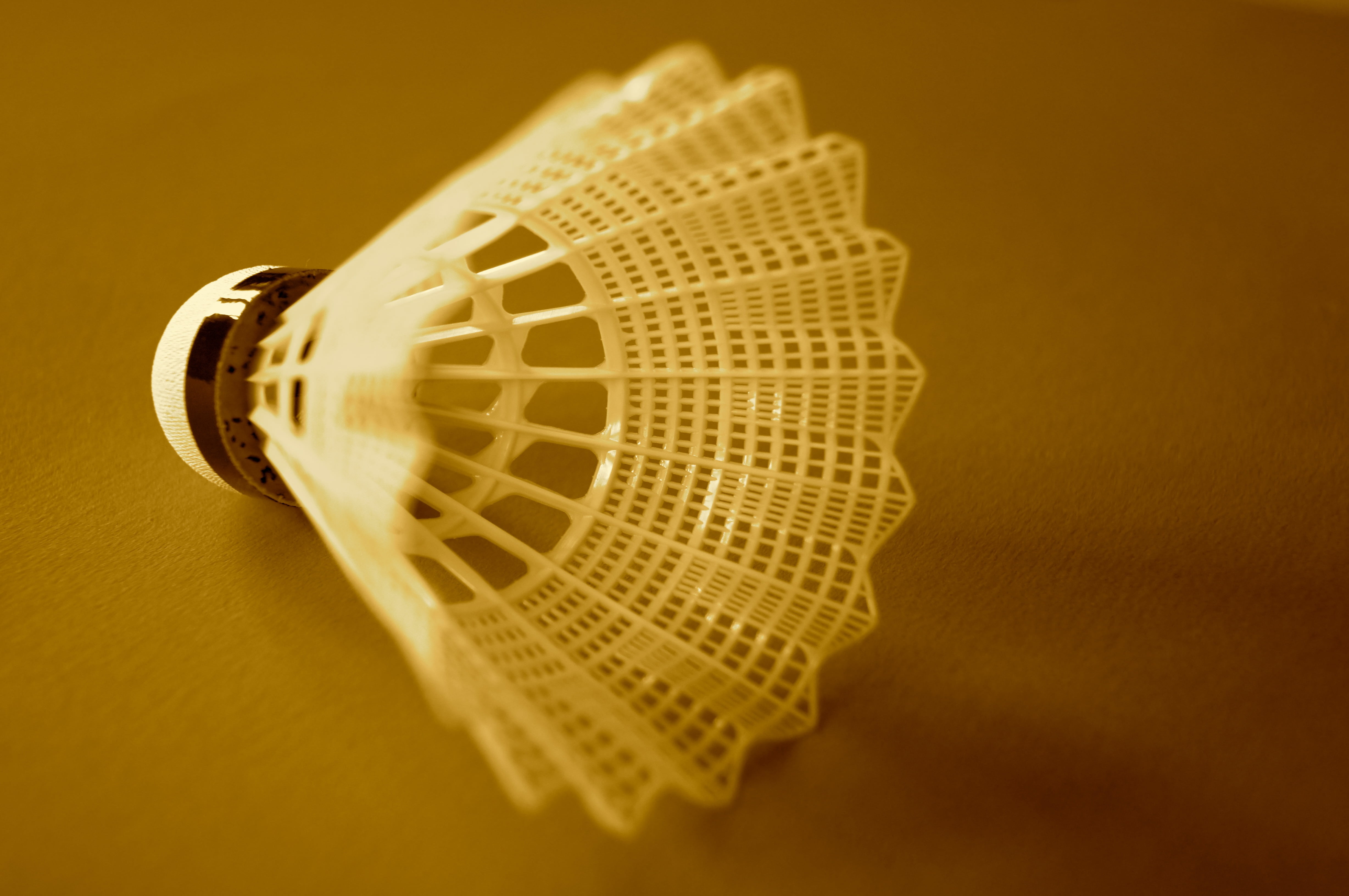 badminton, arts culture and entertainment, selective focus, indoors, speed, concerns, yellow, no people, rolled up, close-up, security, technology, motion, HD Wallpaper