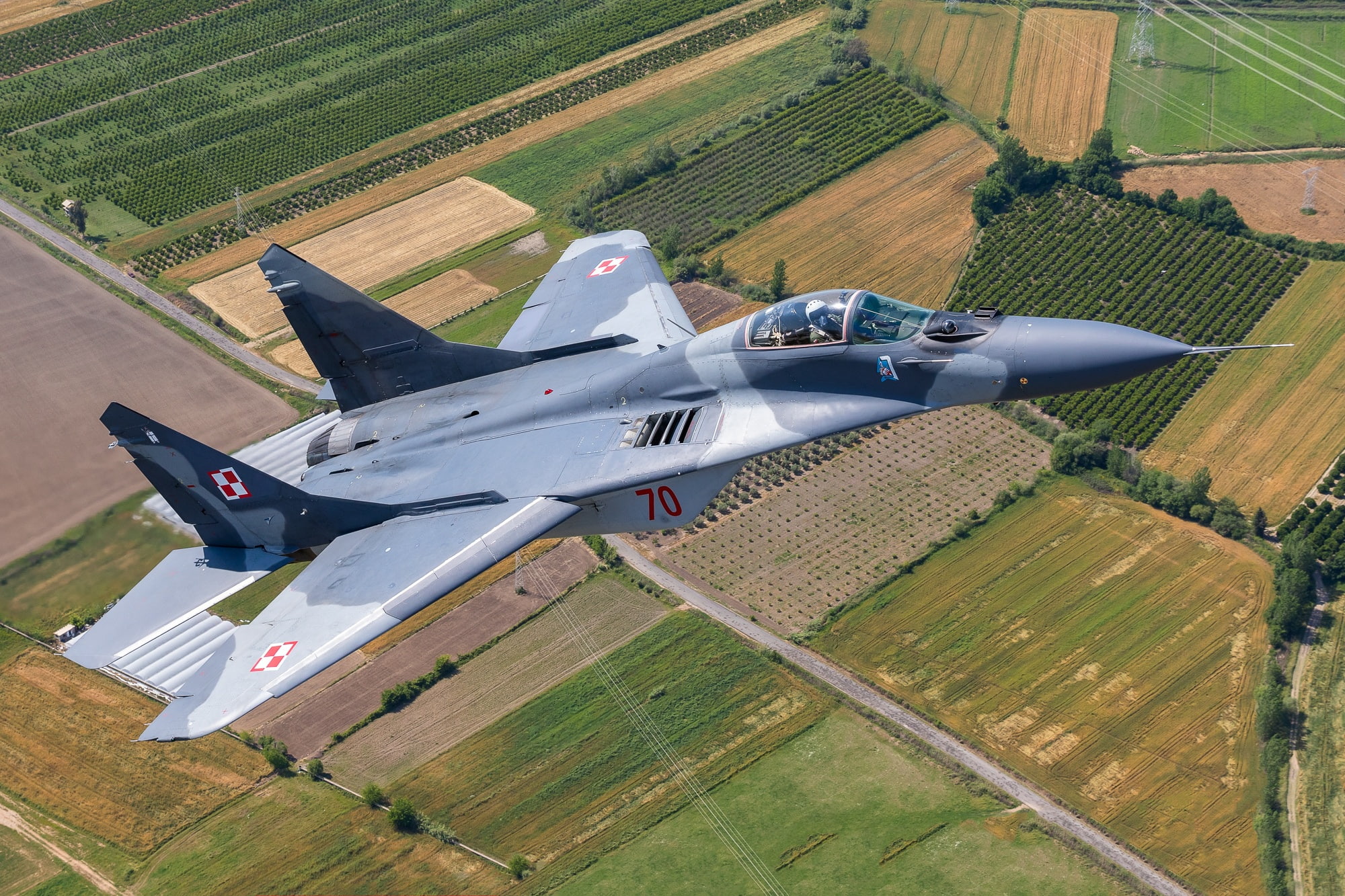 1080P, multi-role fighter, MiG-29A, Polish air force, HD Wallpaper