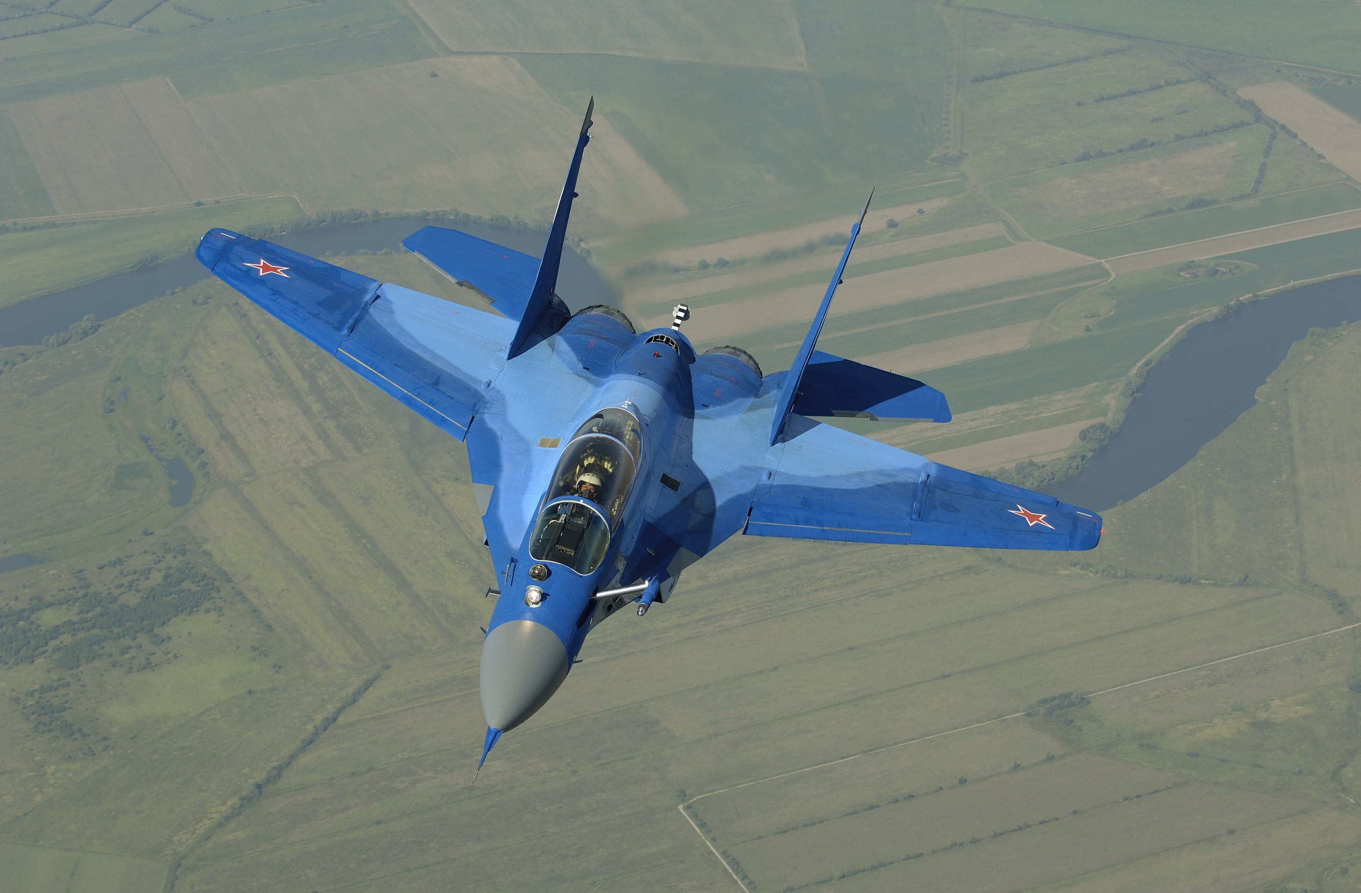 multi-role fighter of the fourth generation, Videoconferencing Russia, flight, 2K, The MiG-29, HD Wallpaper