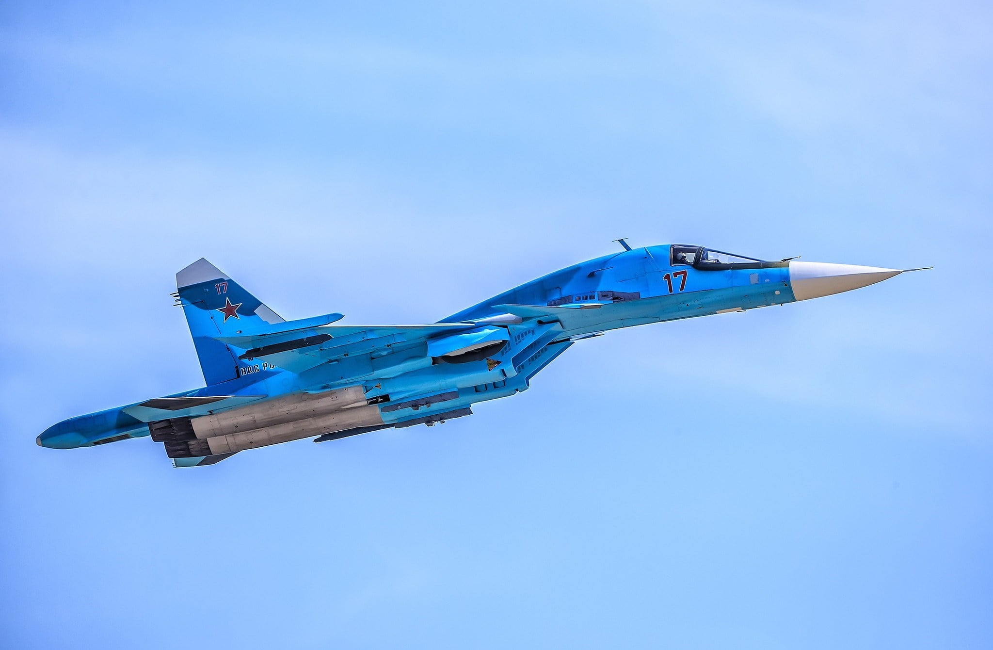 multifunction, duck, the product " T-10V", Videoconferencing Russia, SU-34, fighter-bomber, 1080P, supersonic, flight, generation 4, HD Wallpaper