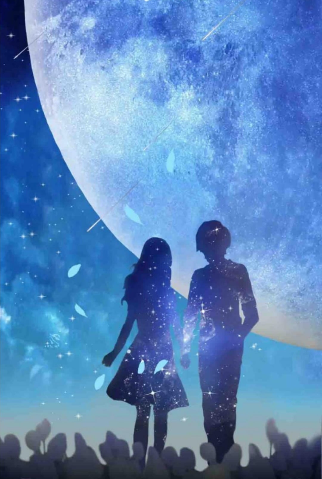 warm heart, blue, 720P, love, accompany, Phone HD Wallpaper
