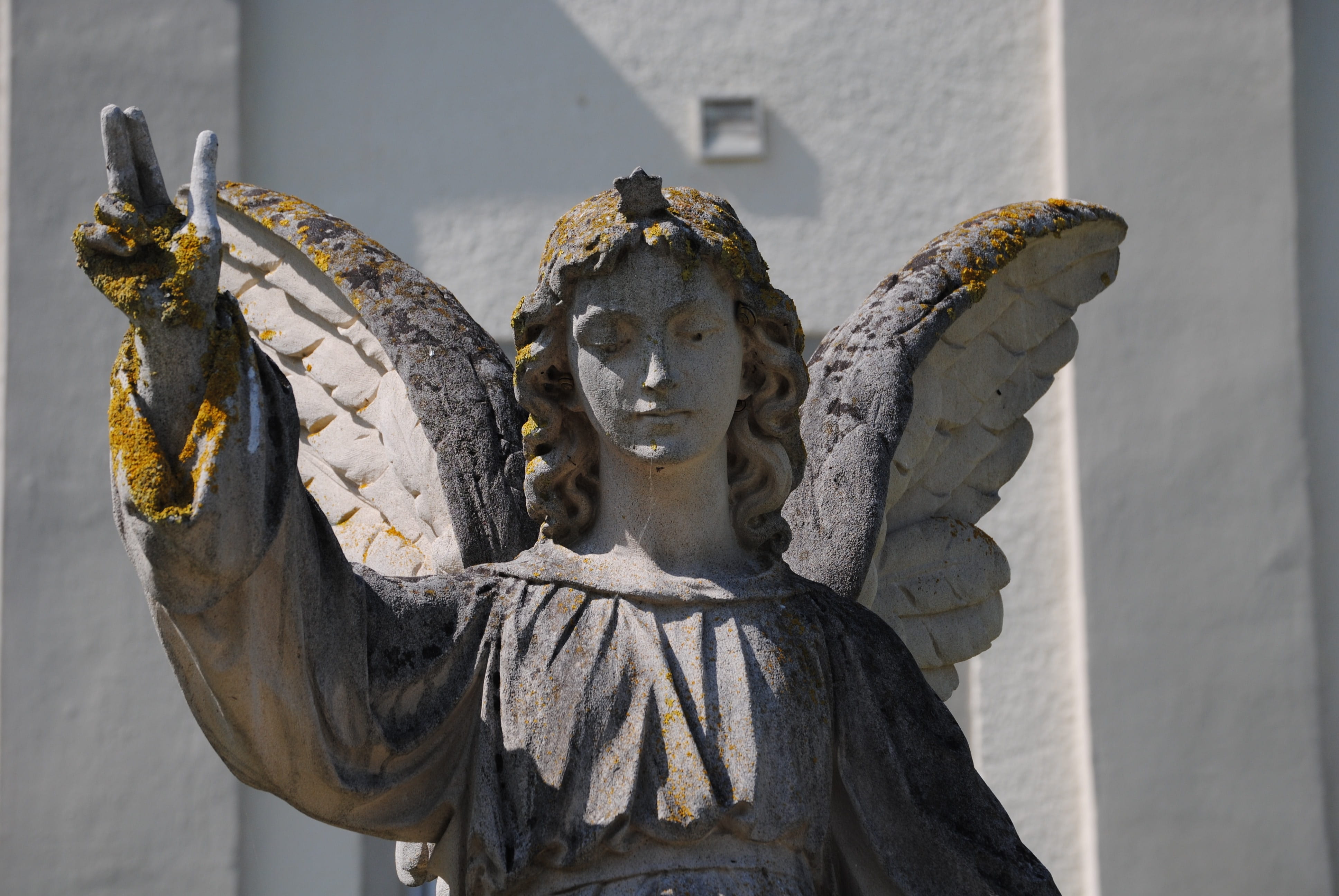 creativity, built structure, religion, close-up, angel, statue, spirituality, craft, sculpture, vigilance, protected, no people, art and craft, protection, HD Wallpaper