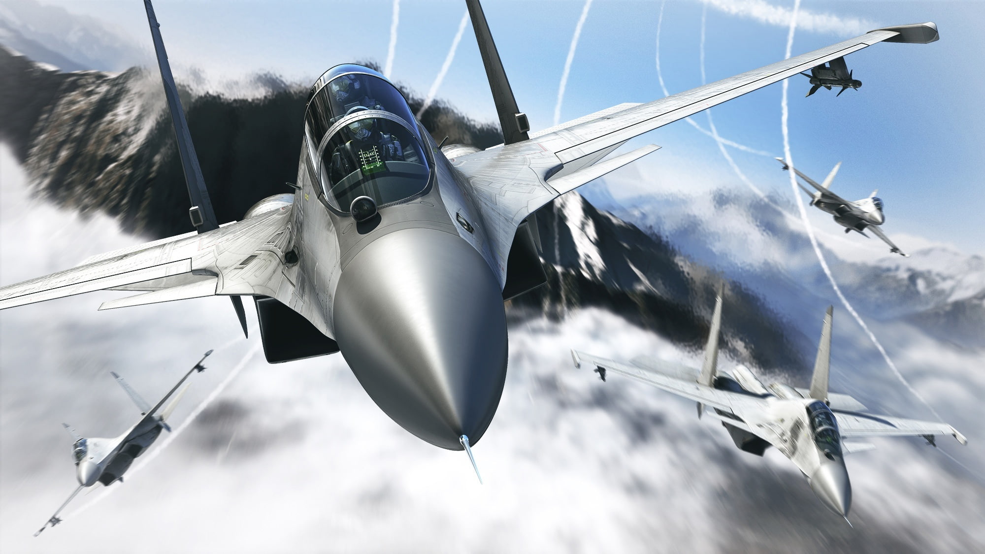 motion, military, aerospace industry, armed forces, plane, fighter, Hawx2, clouds, art, mode of transportation, flanker-c, su-30, outdoors, sailboat, army, HD Wallpaper