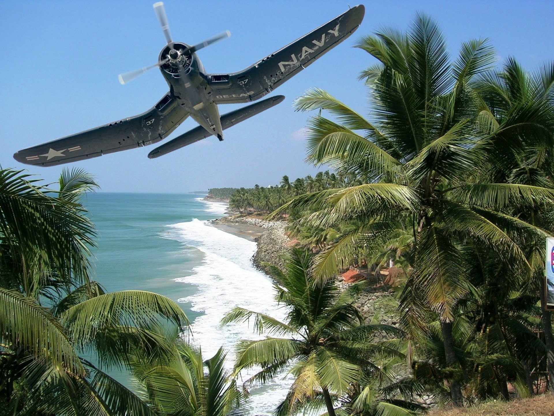 Vought F4U Corsair, 1080P, Military Aircrafts, HD Wallpaper