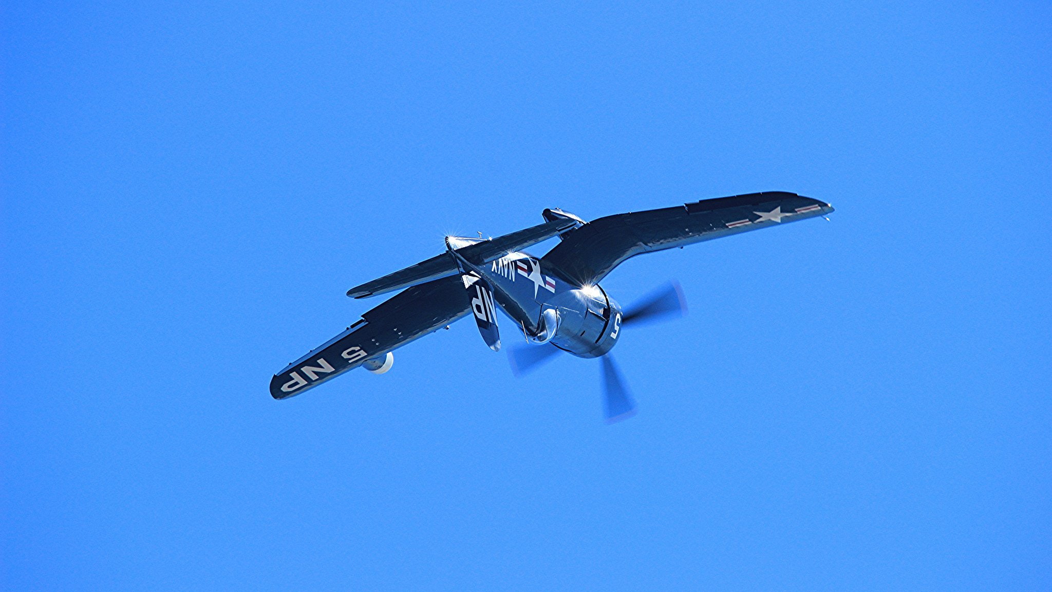 1080P, f4u-4, flight, aeroplane, flying, war, airplanes, north, american, airshow, fighter, corsair, aircraft, HD Wallpaper
