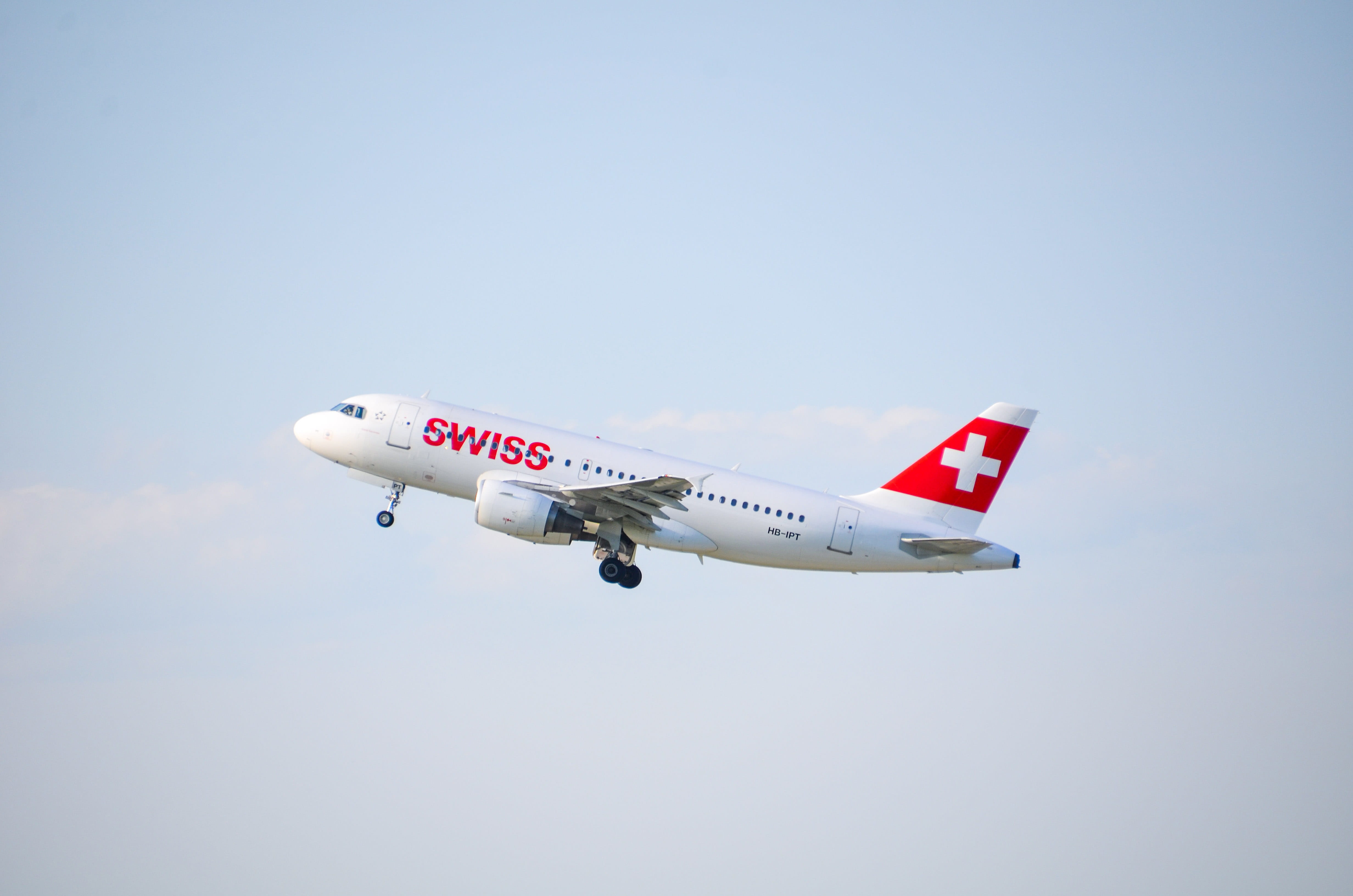 flying, military, nature, transportation, air vehicle, airport, aerospace industry, motion, airplane, sunny, no people, departure, swiss, passenger aircraft, HD Wallpaper