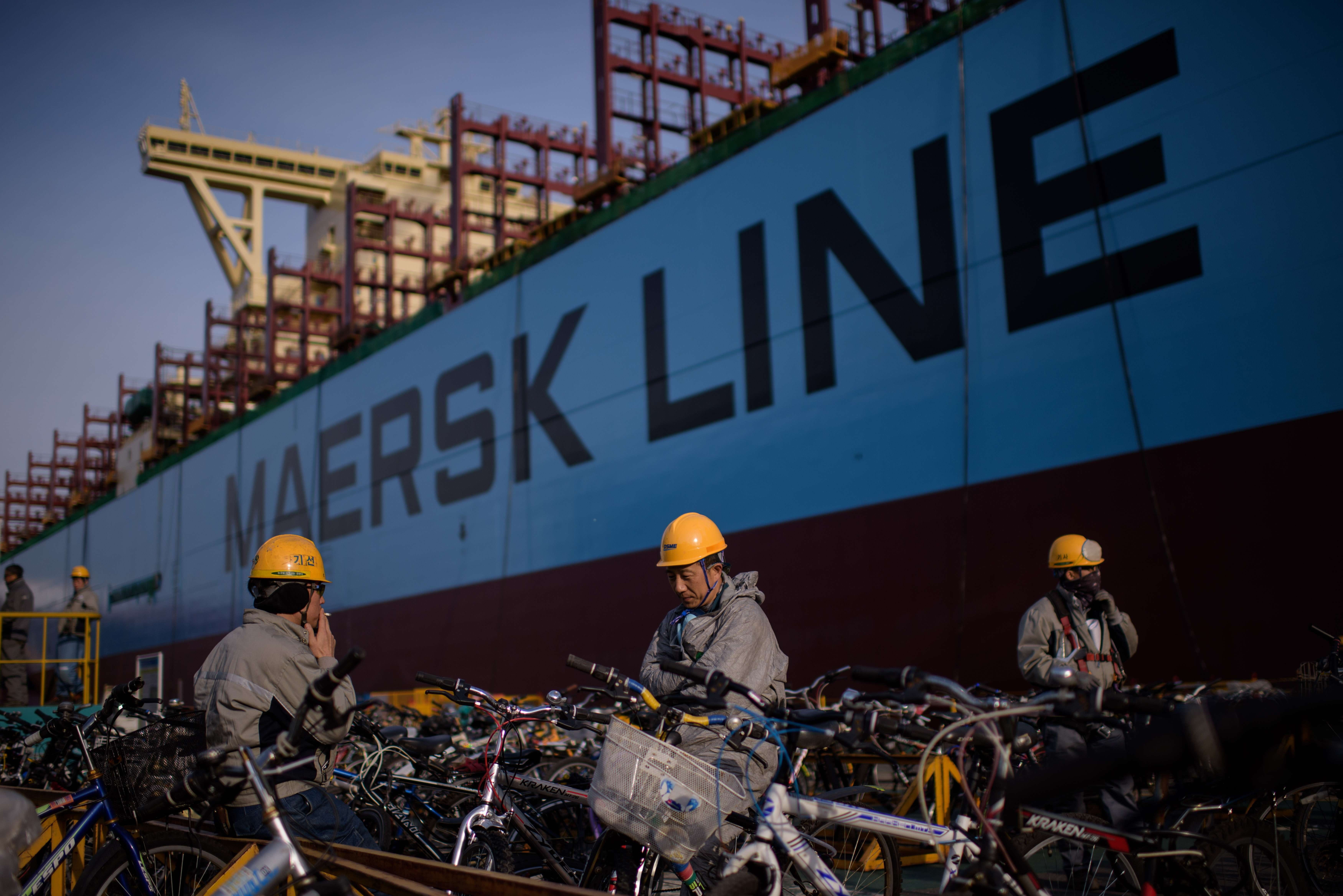 Maersk, 5K, In the port, Maersk Line, Working, Line, Board, HD Wallpaper