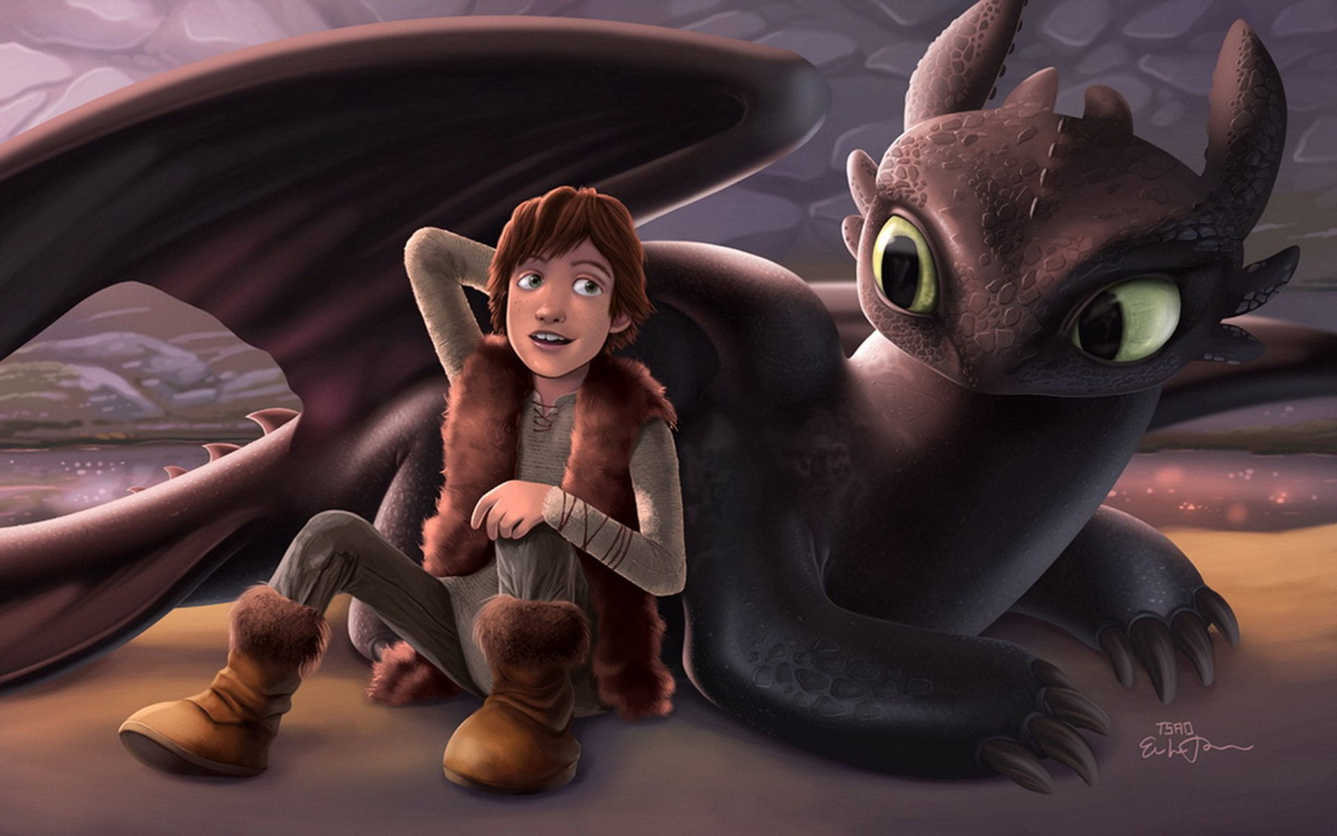 representation, Hiccup (How to Train Your Dragon), childhood, Toothless (How to Train Your Dragon), statue, sculpture, toy, male likeness, How To Train Your Dragon, HD Wallpaper